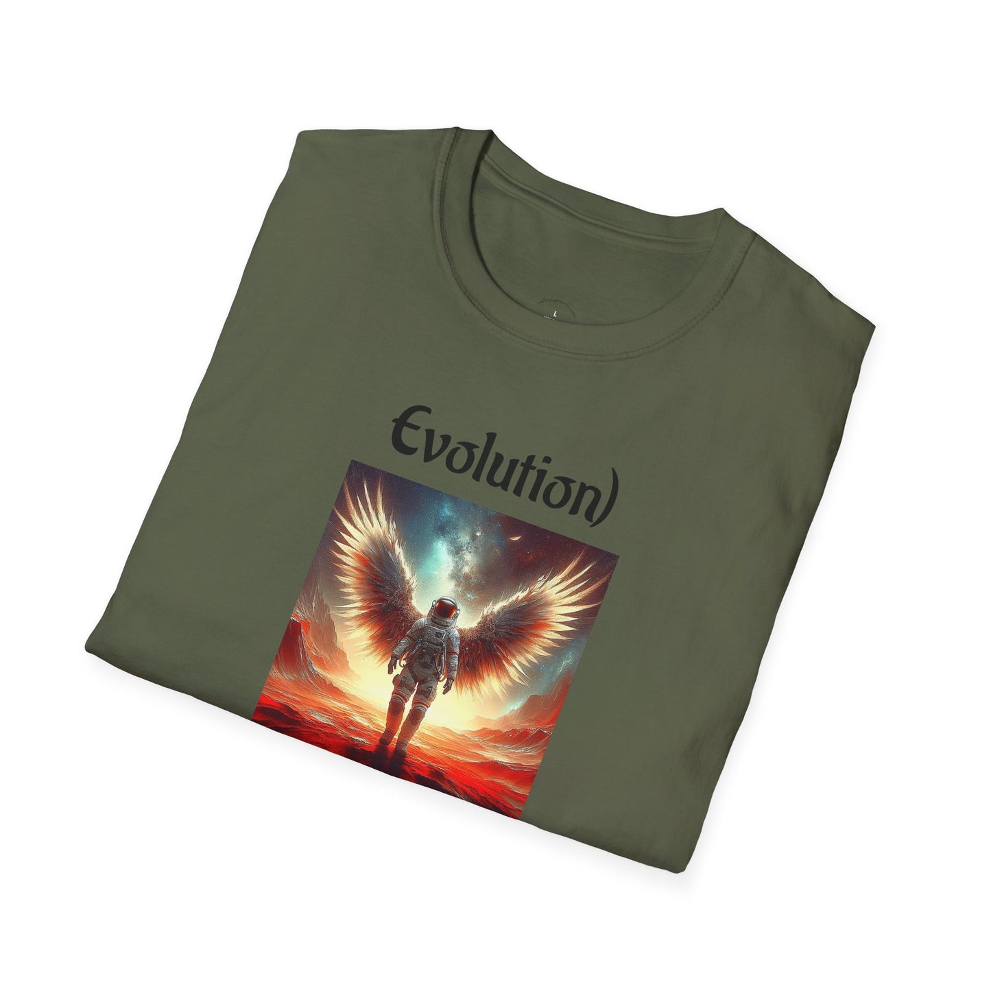 Angelic Wings Unisex Softstyle T-Shirt | Dreamy Tee for Spiritual Souls, Gift for Birthdays, Christmas, Meditation, Yoga Lovers