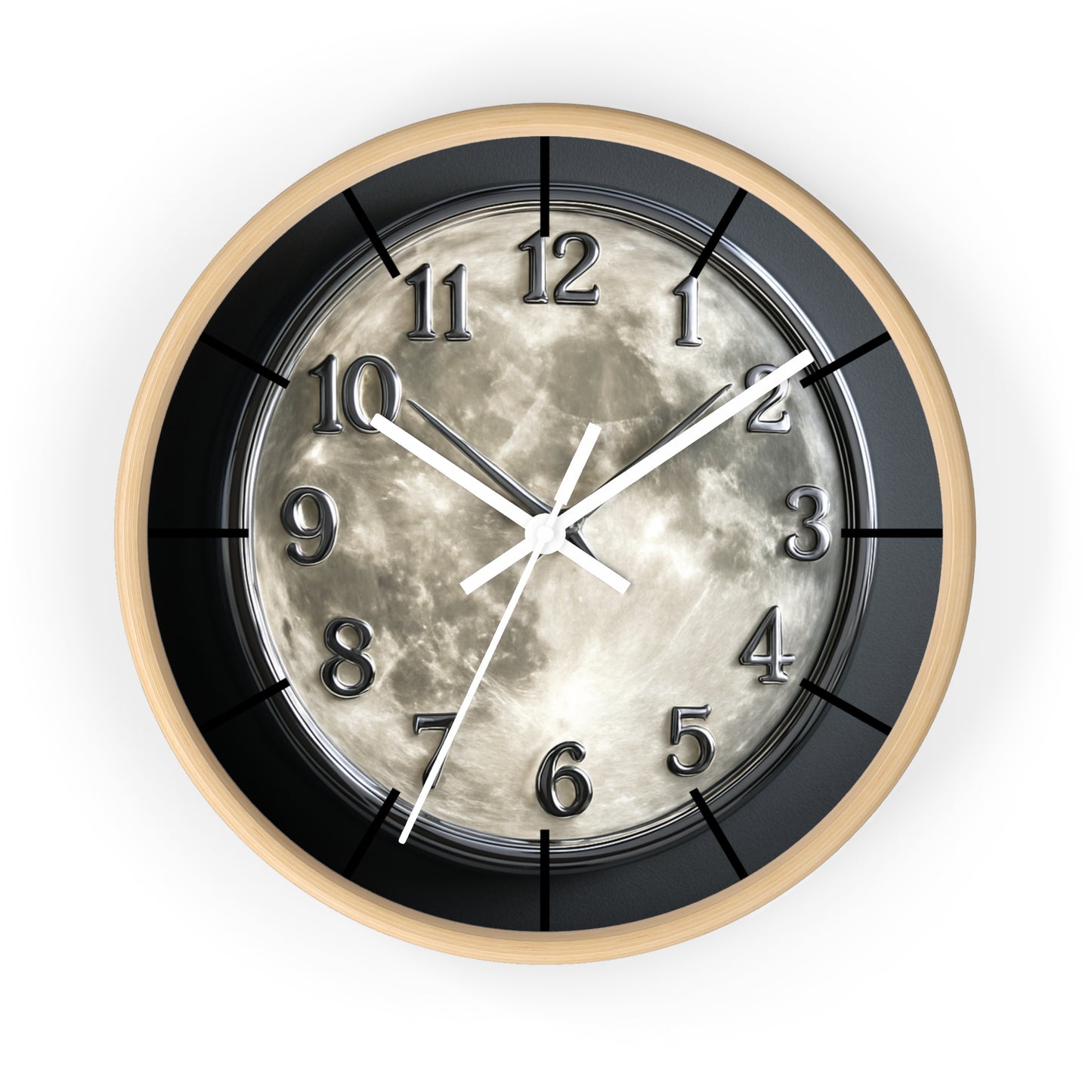Moon Phase Wall Clock - Celestial Decor for Astronomy Lovers, Living Room Accessories, Gift for Space Enthusiasts, Home Office Decor, [...]