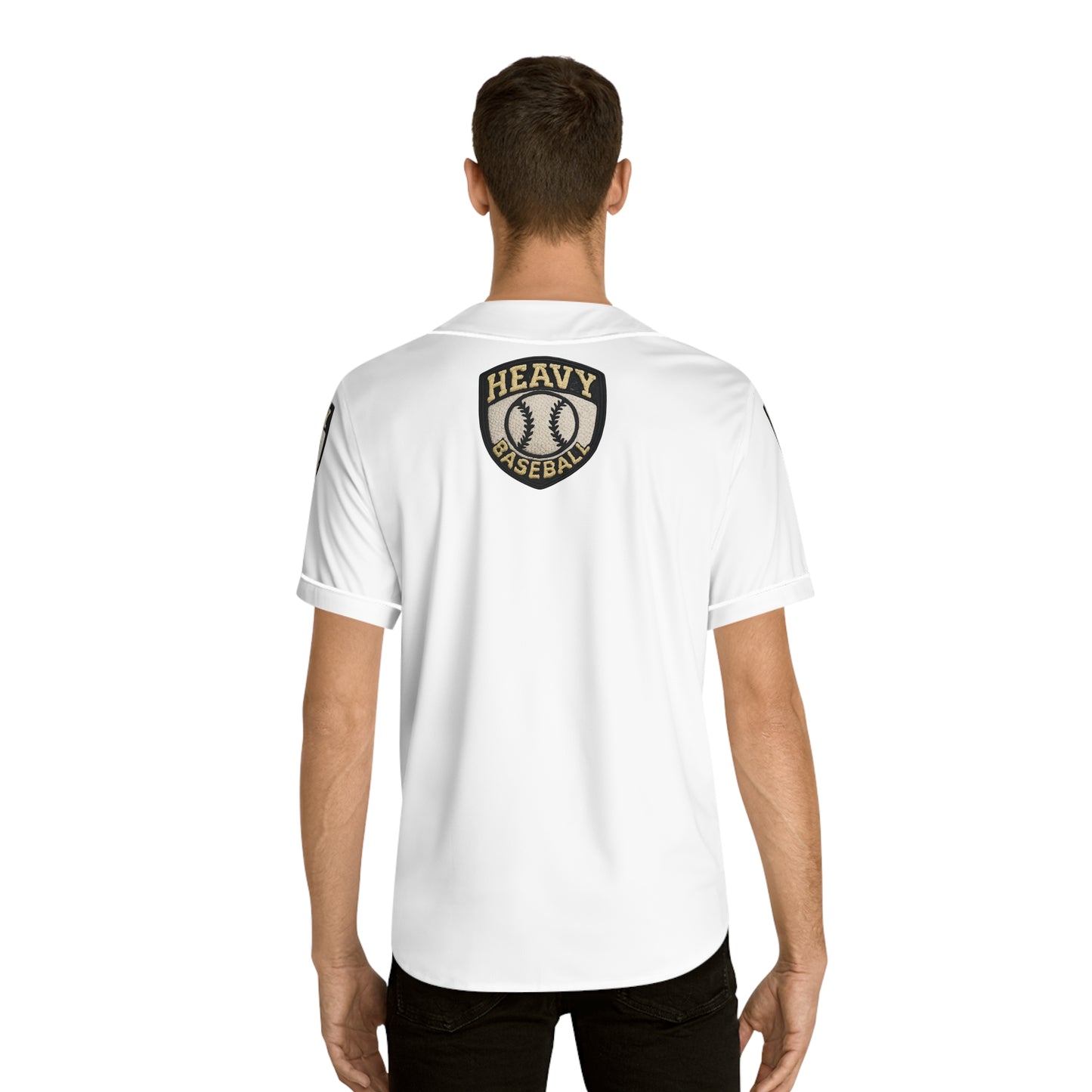 Heavy Baseball Jersey for Men, Perfect for Game Days, Sports Events, Casual Wear, or Fan Gifts, AOP Design, Comfortable Fit