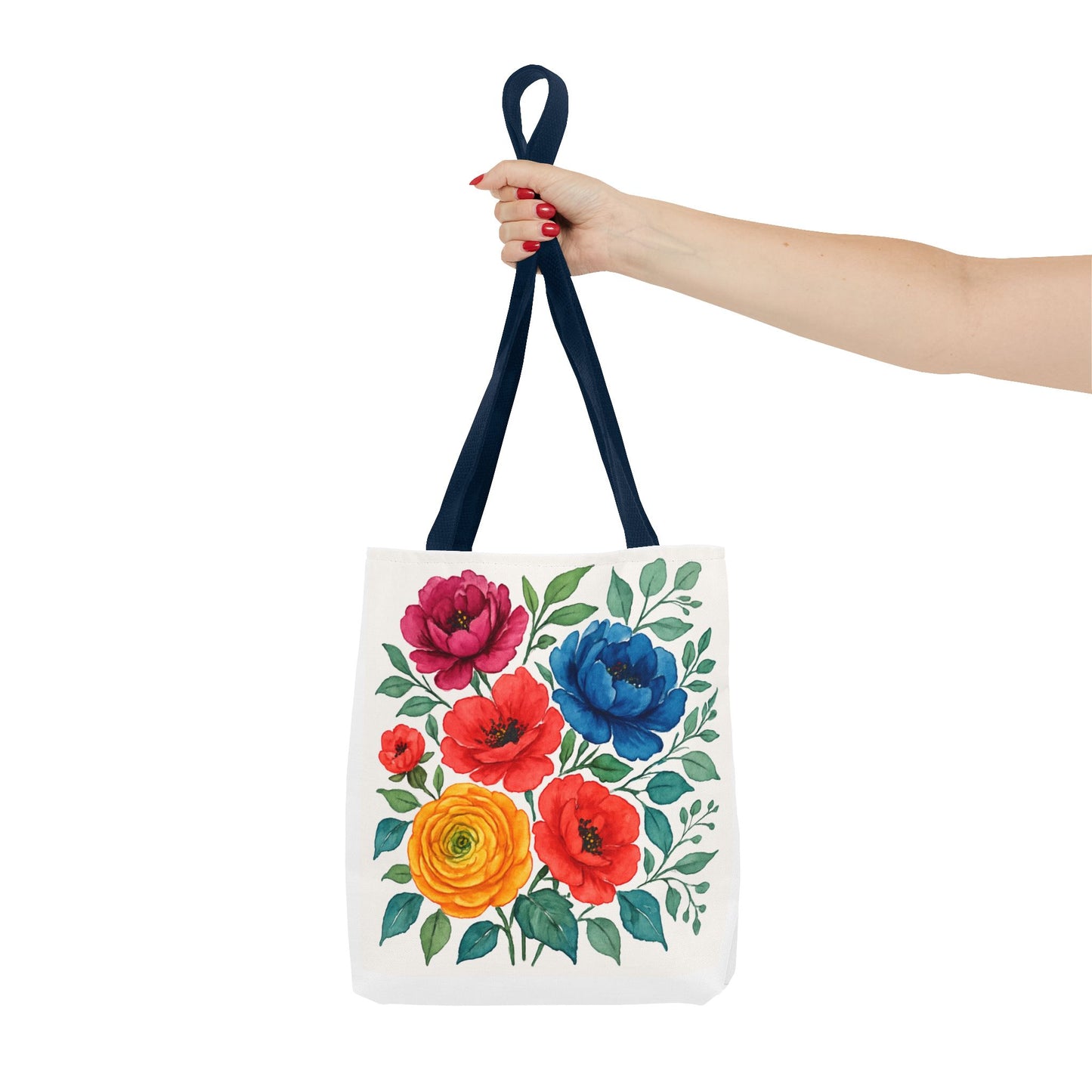Floral Tote Bag, Vibrant Flower Bag, Eco-Friendly Shopper, Gift for Her, Spring/Summer Accessory
