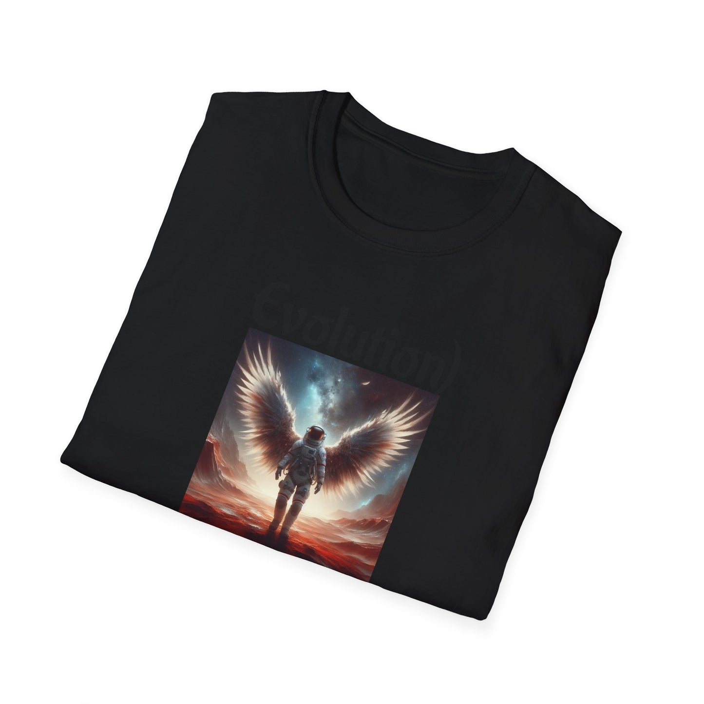 Angelic Wings Unisex Softstyle T-Shirt | Dreamy Tee for Spiritual Souls, Gift for Birthdays, Christmas, Meditation, Yoga Lovers