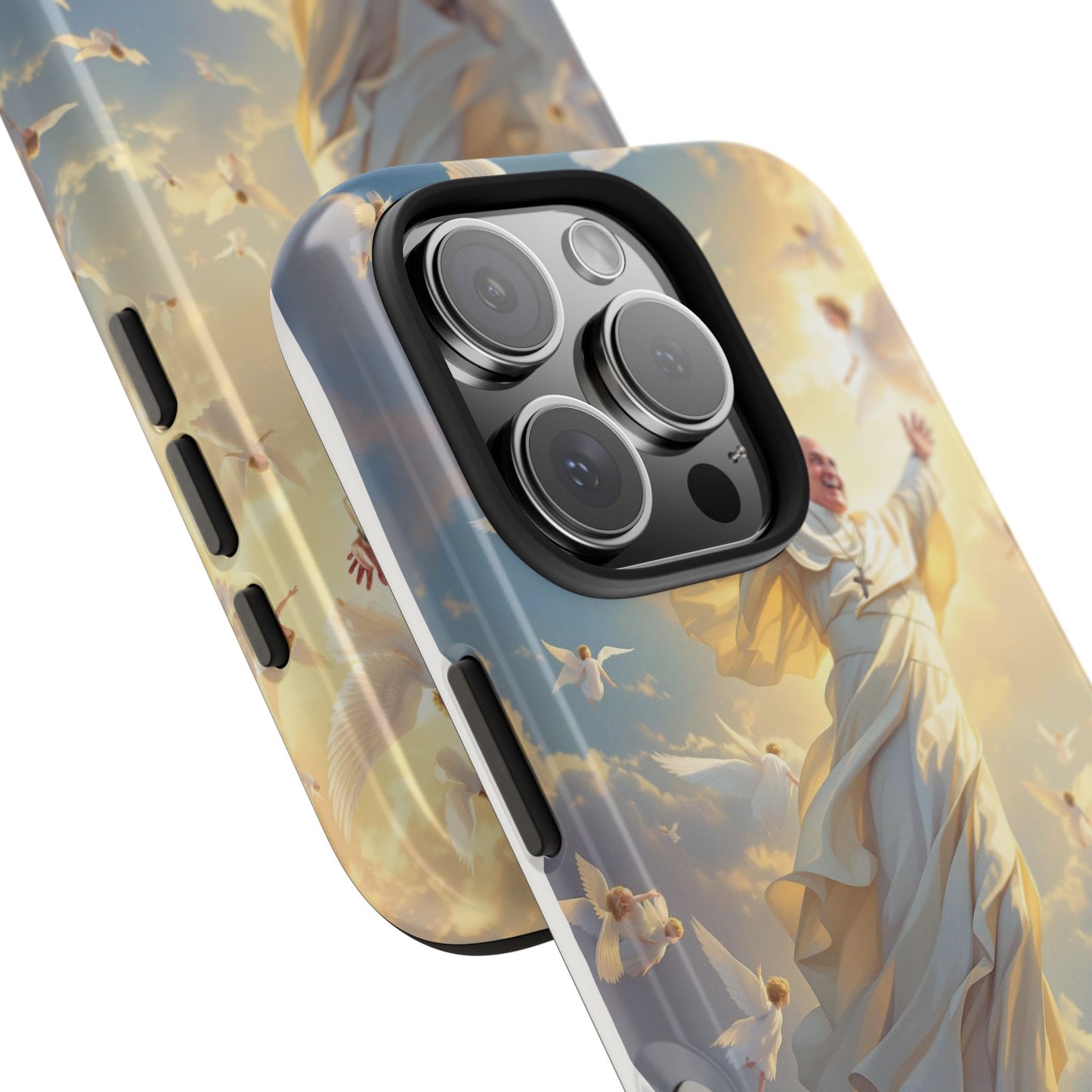 Heavenly Guardian Phone Case, Inspirational Protective Case, Motivational Gift, Spiritual Phone Accessory, Unique Christian Phone Cover