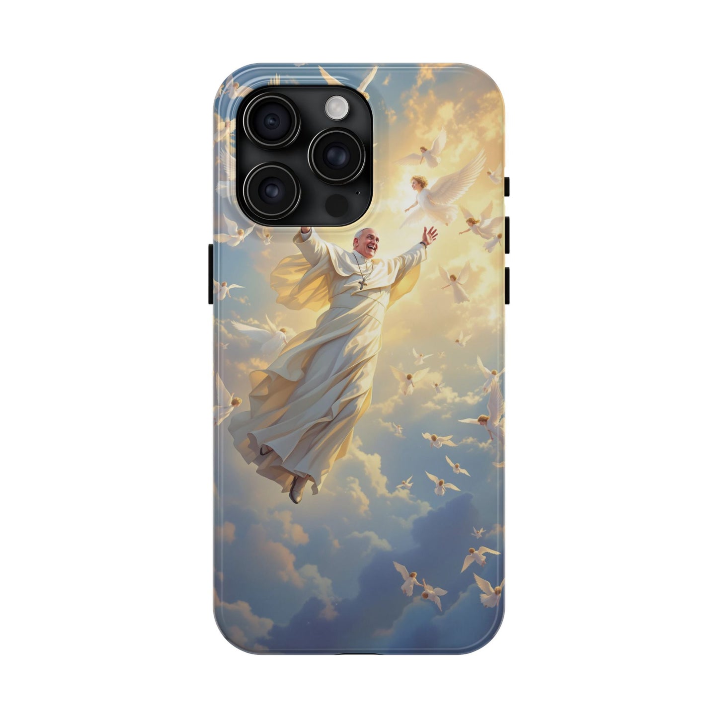 Heavenly Guardian Phone Case, Inspirational Protective Case, Motivational Gift, Spiritual Phone Accessory, Unique Christian Phone Cover