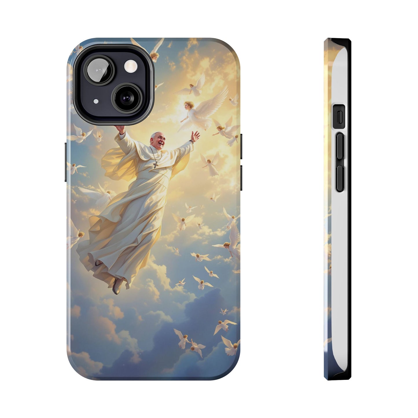 Heavenly Guardian Phone Case, Inspirational Protective Case, Motivational Gift, Spiritual Phone Accessory, Unique Christian Phone Cover
