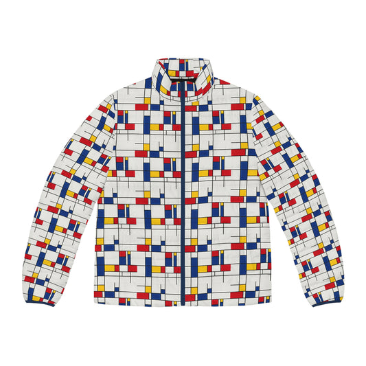 Geometric Puffer Jacket