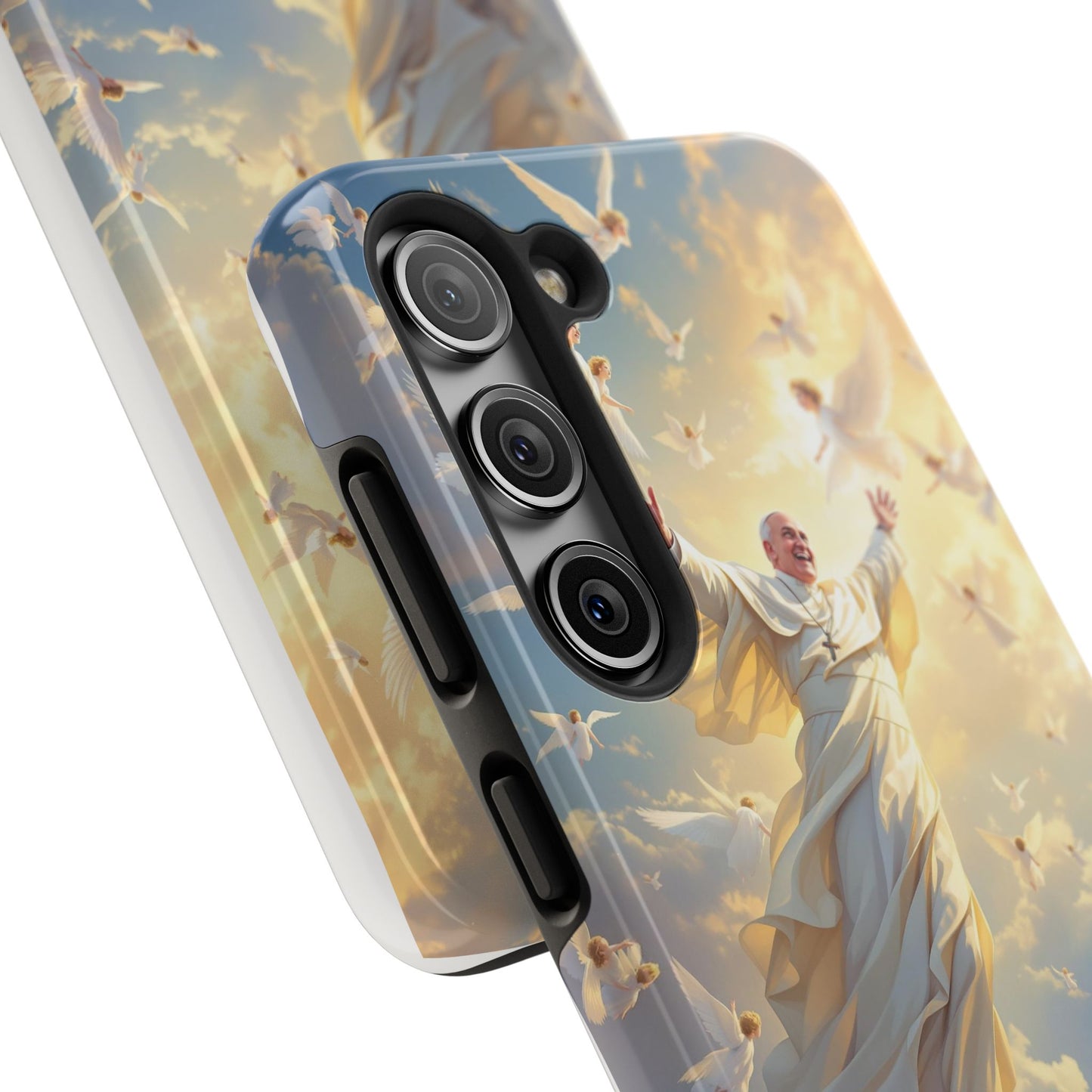 Heavenly Guardian Phone Case, Inspirational Protective Case, Motivational Gift, Spiritual Phone Accessory, Unique Christian Phone Cover