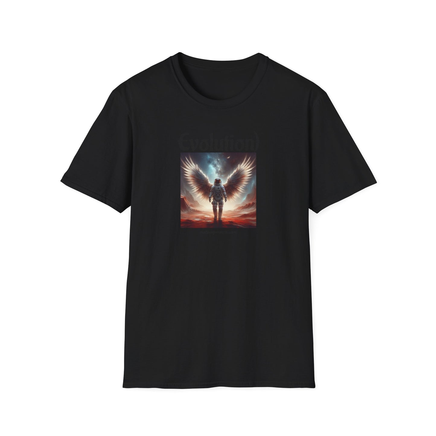 Angelic Wings Unisex Softstyle T-Shirt | Dreamy Tee for Spiritual Souls, Gift for Birthdays, Christmas, Meditation, Yoga Lovers