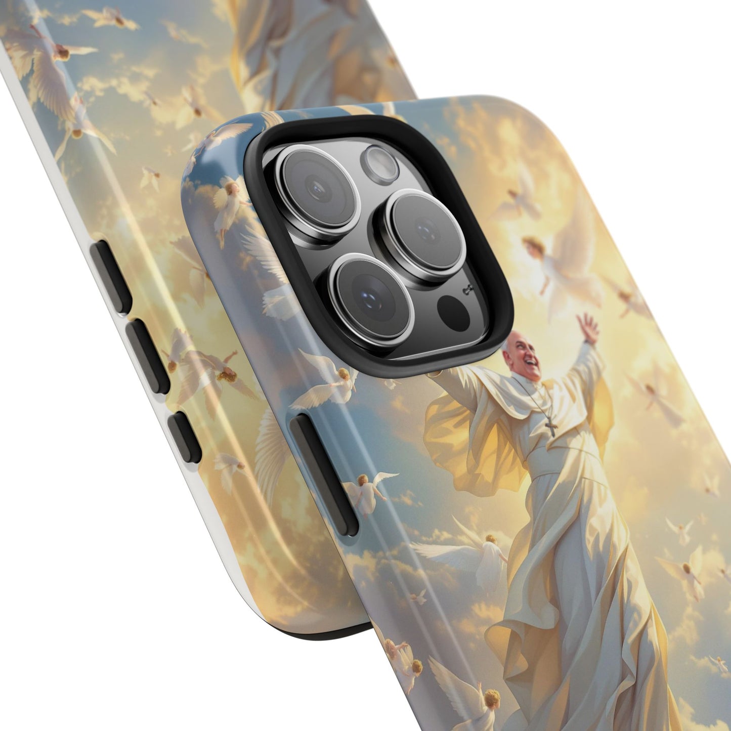 Heavenly Guardian Phone Case, Inspirational Protective Case, Motivational Gift, Spiritual Phone Accessory, Unique Christian Phone Cover