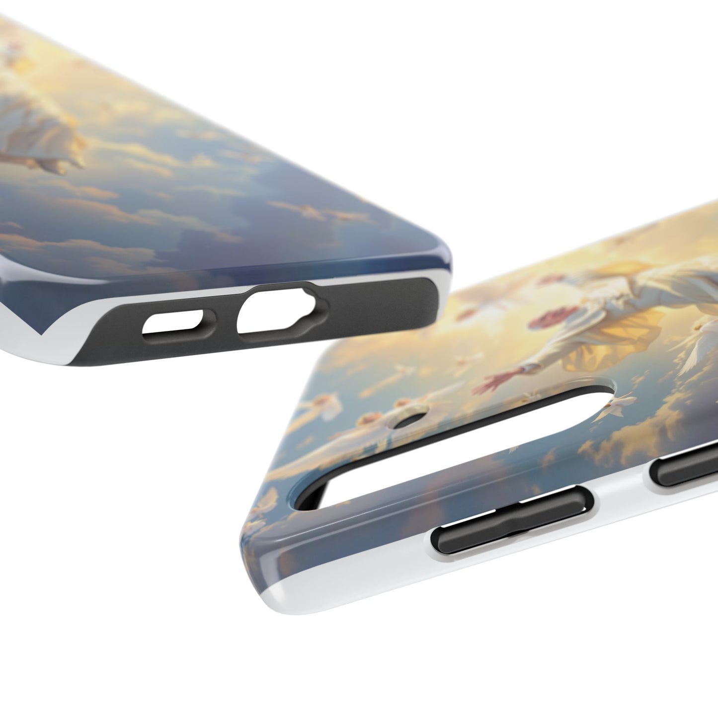 Heavenly Guardian Phone Case, Inspirational Protective Case, Motivational Gift, Spiritual Phone Accessory, Unique Christian Phone Cover