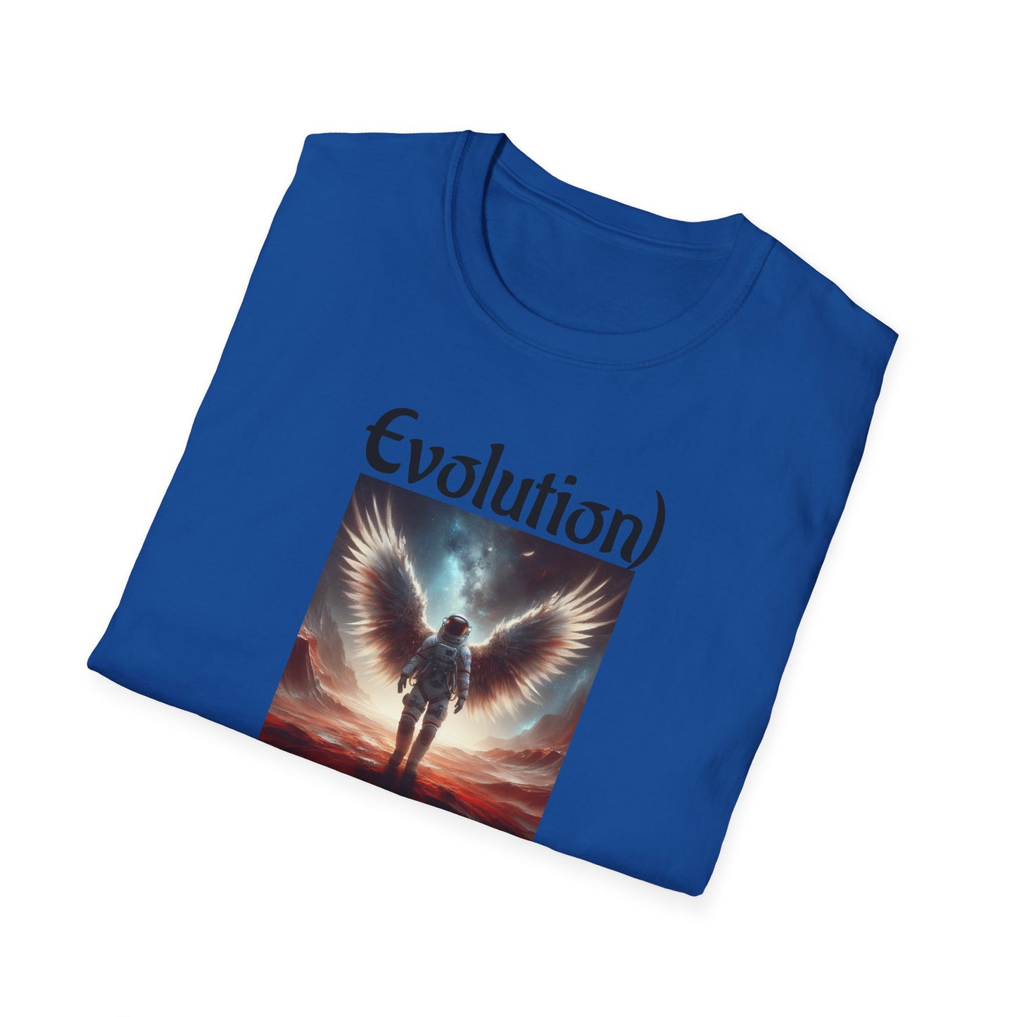Angelic Wings Unisex Softstyle T-Shirt | Dreamy Tee for Spiritual Souls, Gift for Birthdays, Christmas, Meditation, Yoga Lovers