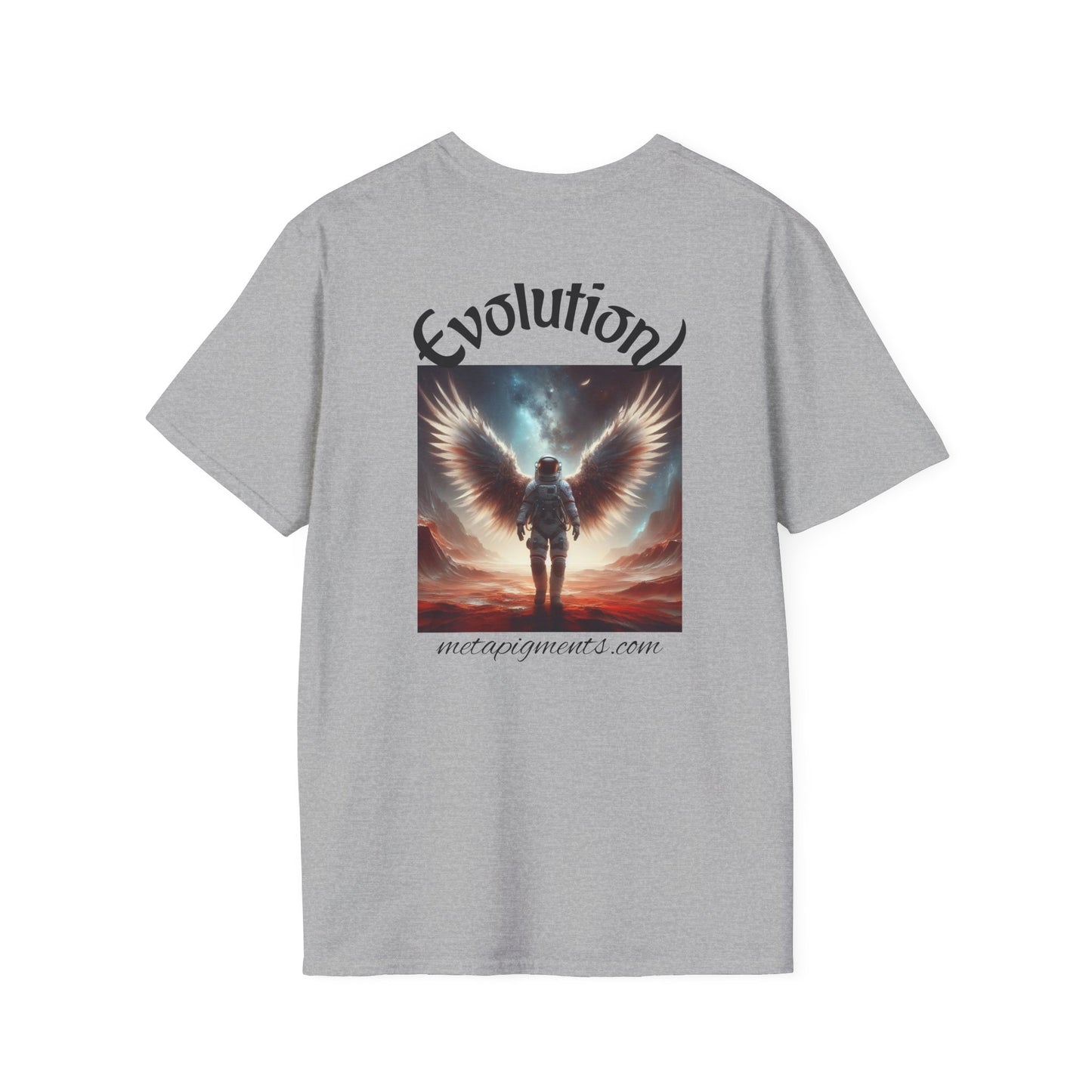 Angelic Wings Unisex Softstyle T-Shirt | Dreamy Tee for Spiritual Souls, Gift for Birthdays, Christmas, Meditation, Yoga Lovers