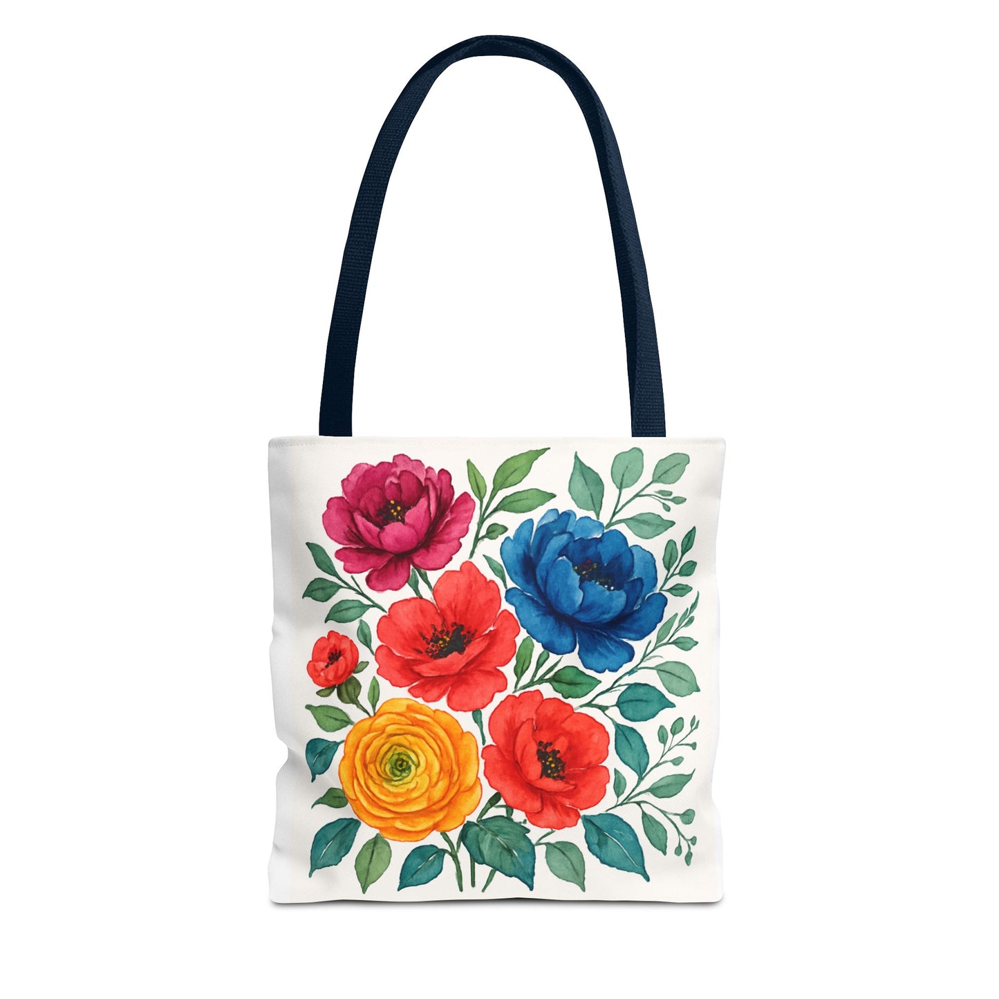 Floral Tote Bag, Vibrant Flower Bag, Eco-Friendly Shopper, Gift for Her, Spring/Summer Accessory