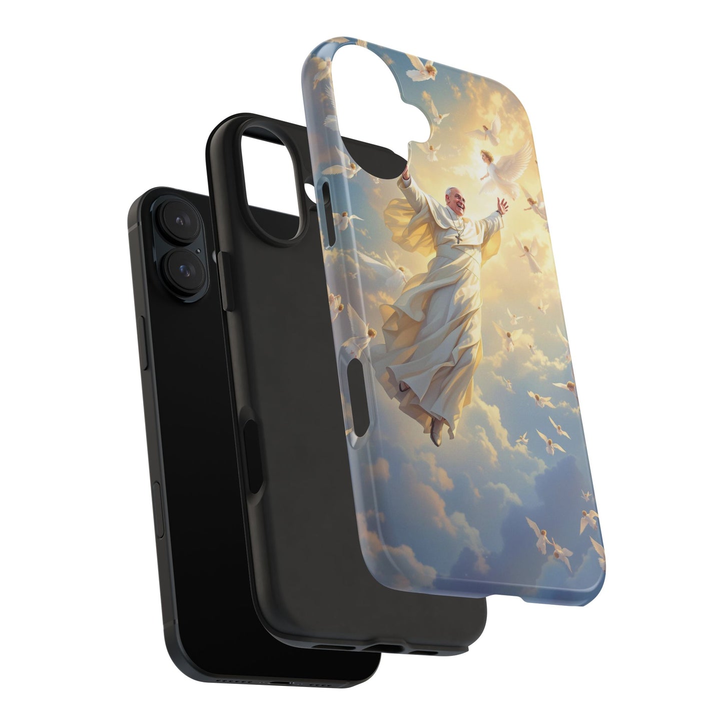 Heavenly Guardian Phone Case, Inspirational Protective Case, Motivational Gift, Spiritual Phone Accessory, Unique Christian Phone Cover