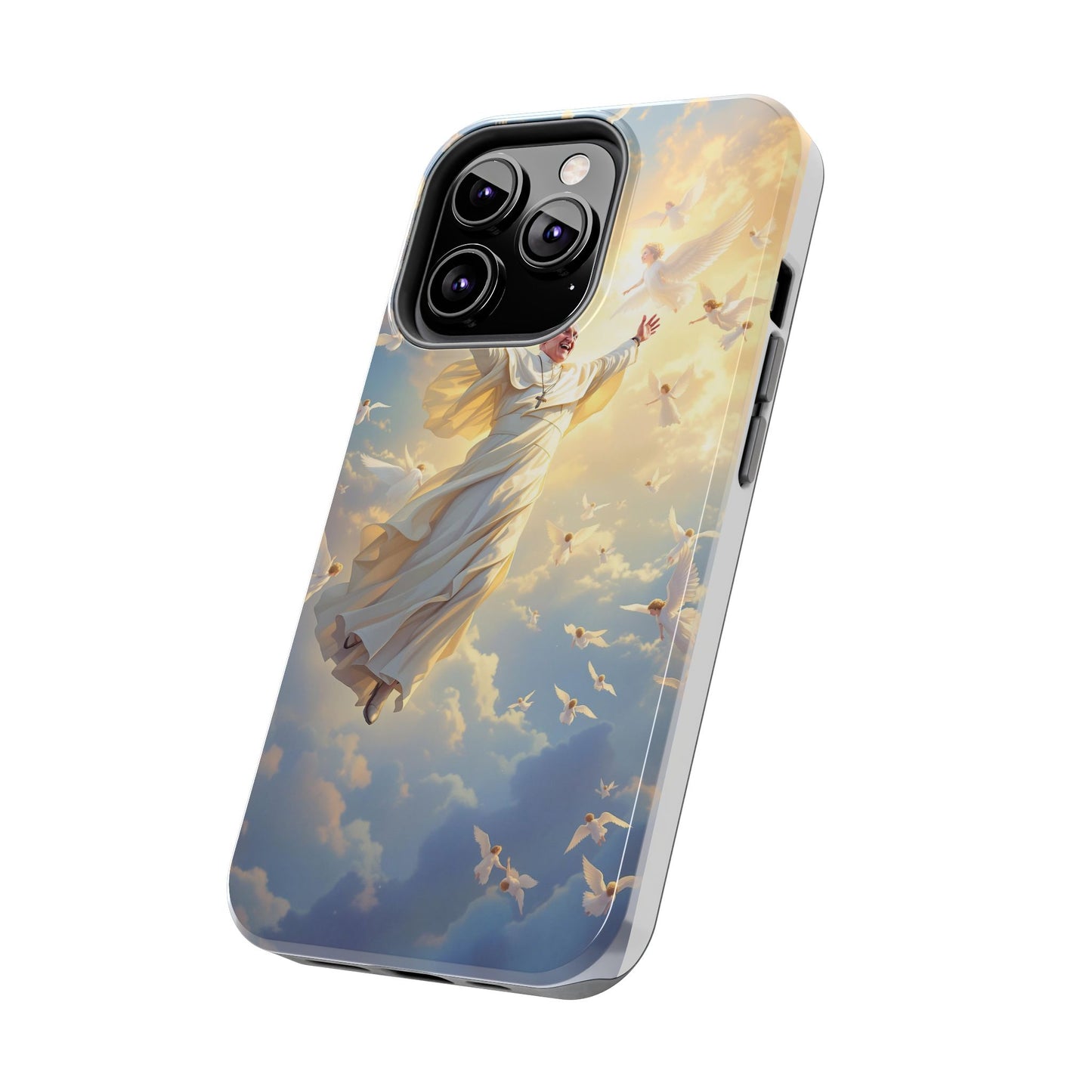 Heavenly Guardian Phone Case, Inspirational Protective Case, Motivational Gift, Spiritual Phone Accessory, Unique Christian Phone Cover