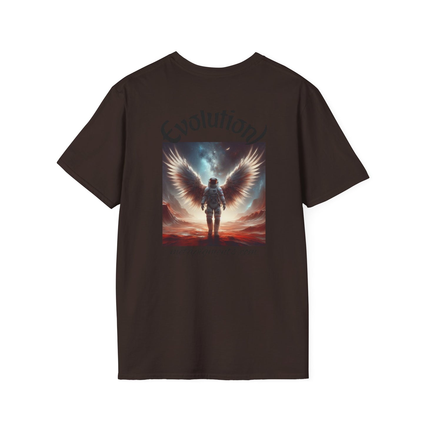 Angelic Wings Unisex Softstyle T-Shirt | Dreamy Tee for Spiritual Souls, Gift for Birthdays, Christmas, Meditation, Yoga Lovers