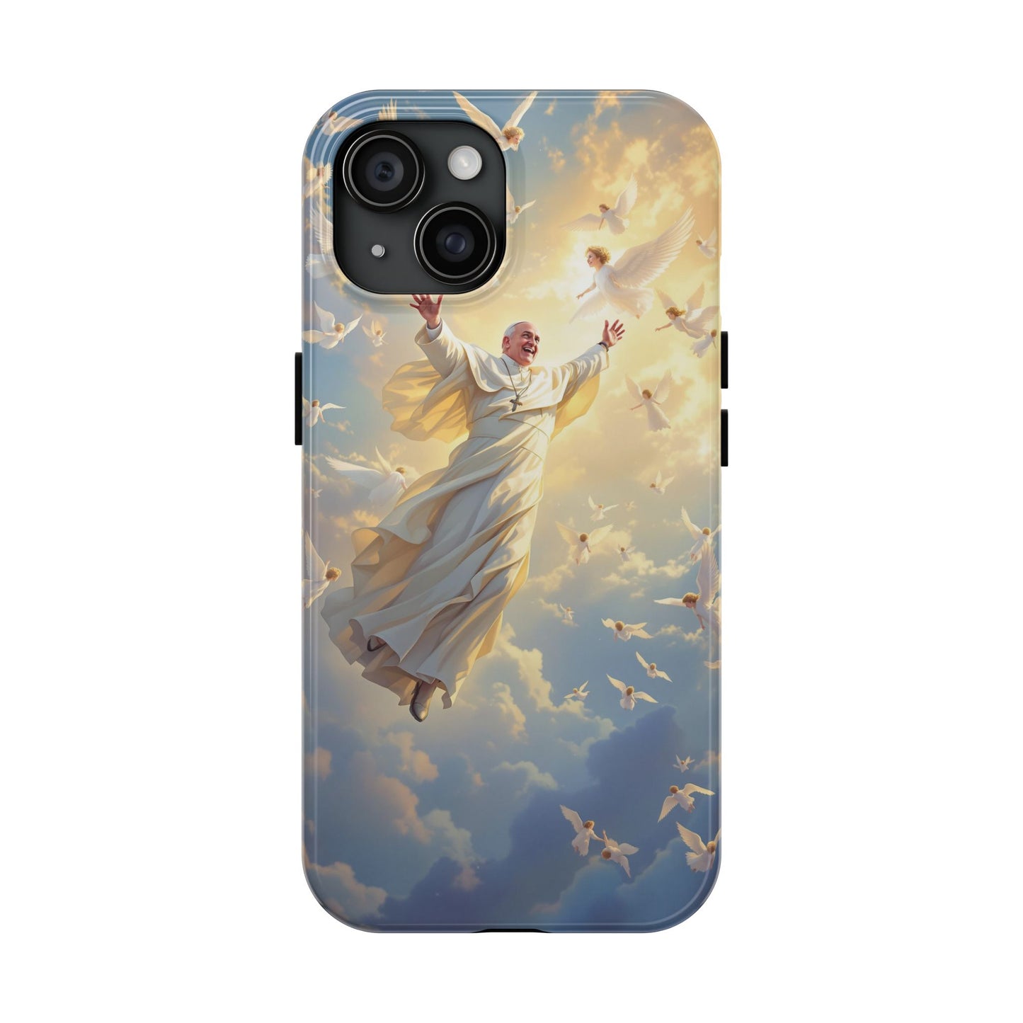 Heavenly Guardian Phone Case, Inspirational Protective Case, Motivational Gift, Spiritual Phone Accessory, Unique Christian Phone Cover