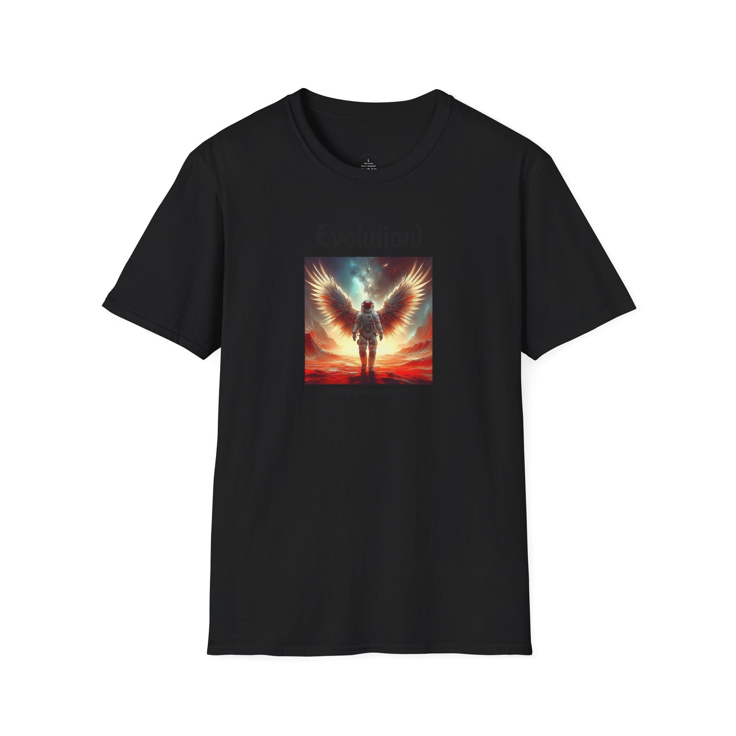 Angelic Wings Unisex Softstyle T-Shirt | Dreamy Tee for Spiritual Souls, Gift for Birthdays, Christmas, Meditation, Yoga Lovers