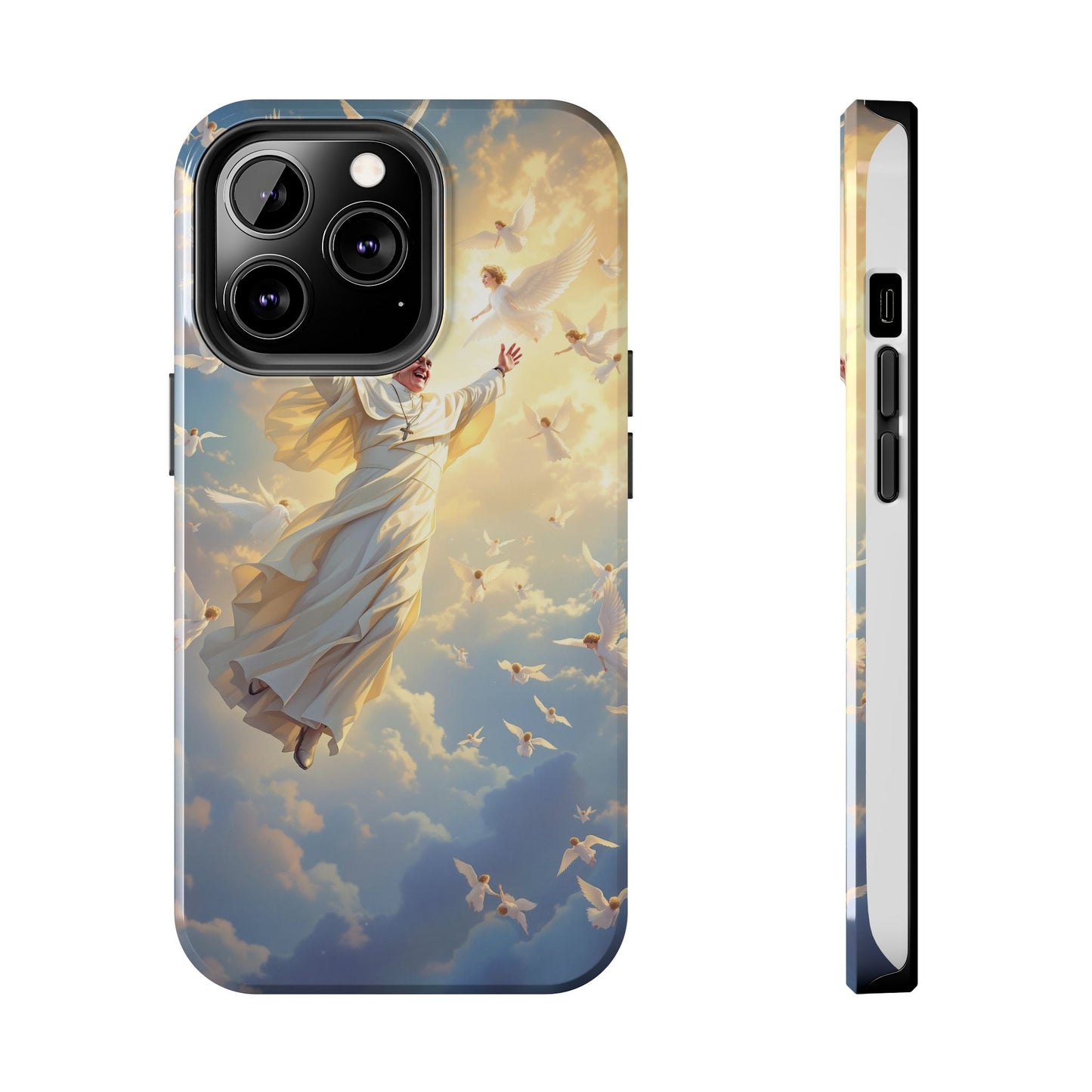 Heavenly Guardian Phone Case, Inspirational Protective Case, Motivational Gift, Spiritual Phone Accessory, Unique Christian Phone Cover
