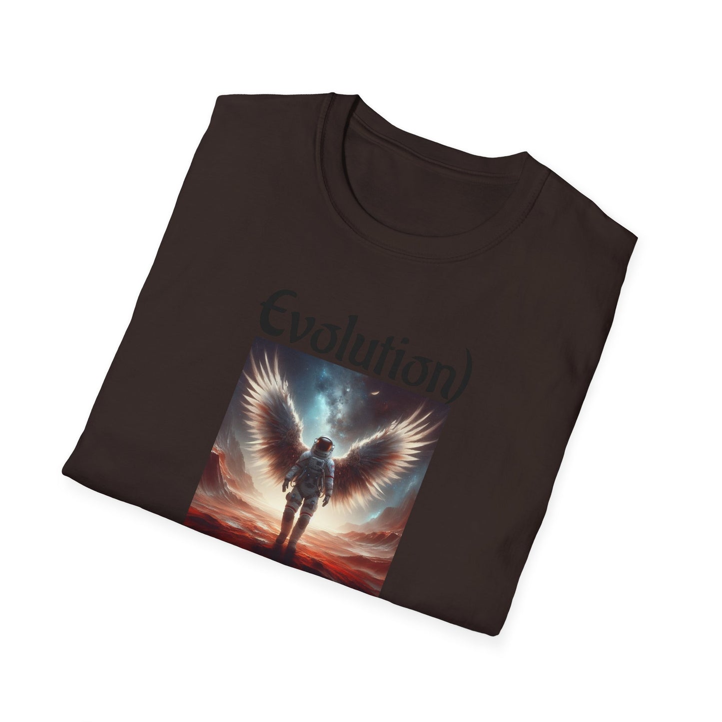 Angelic Wings Unisex Softstyle T-Shirt | Dreamy Tee for Spiritual Souls, Gift for Birthdays, Christmas, Meditation, Yoga Lovers