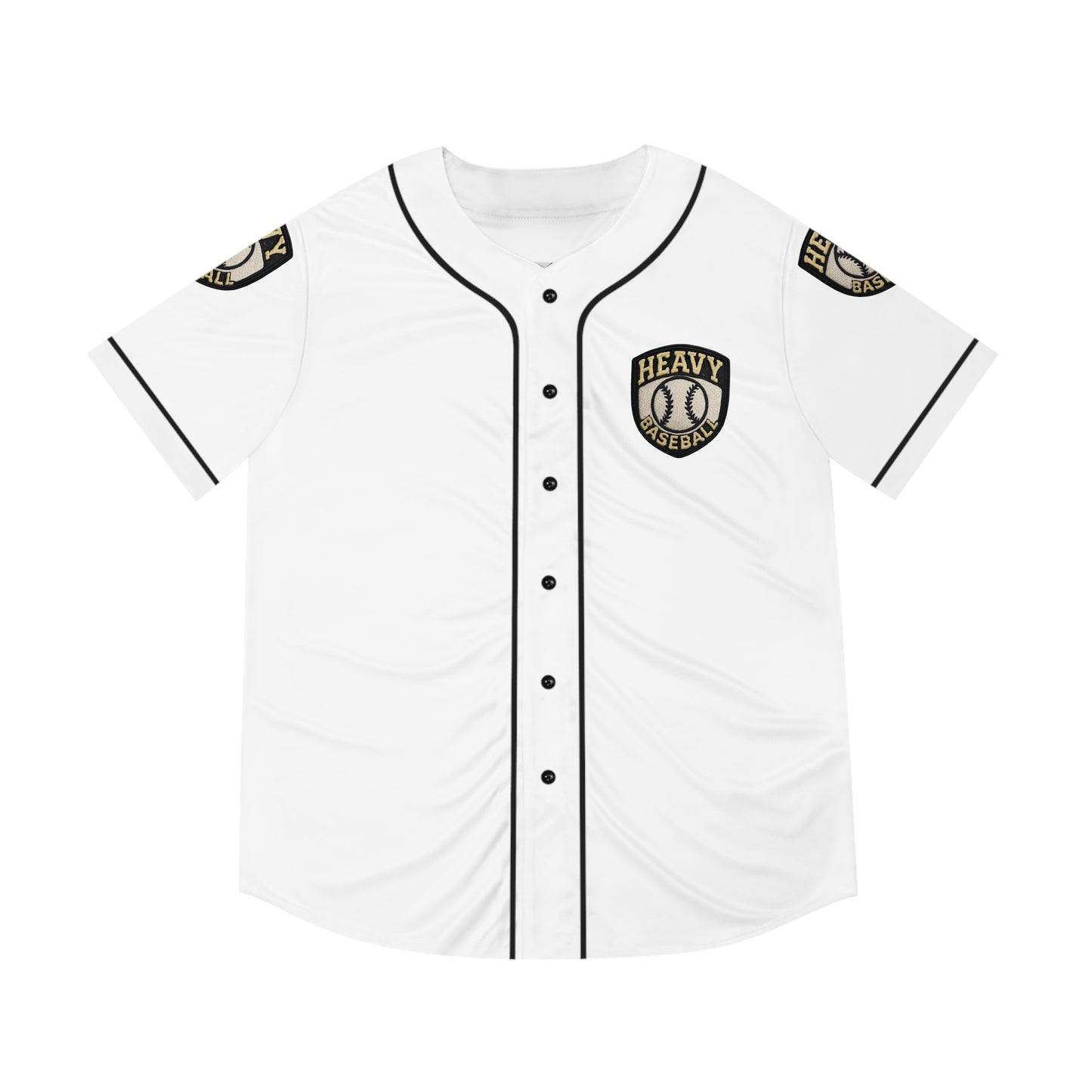 Heavy Baseball Jersey for Men, Perfect for Game Days, Sports Events, Casual Wear, or Fan Gifts, AOP Design, Comfortable Fit