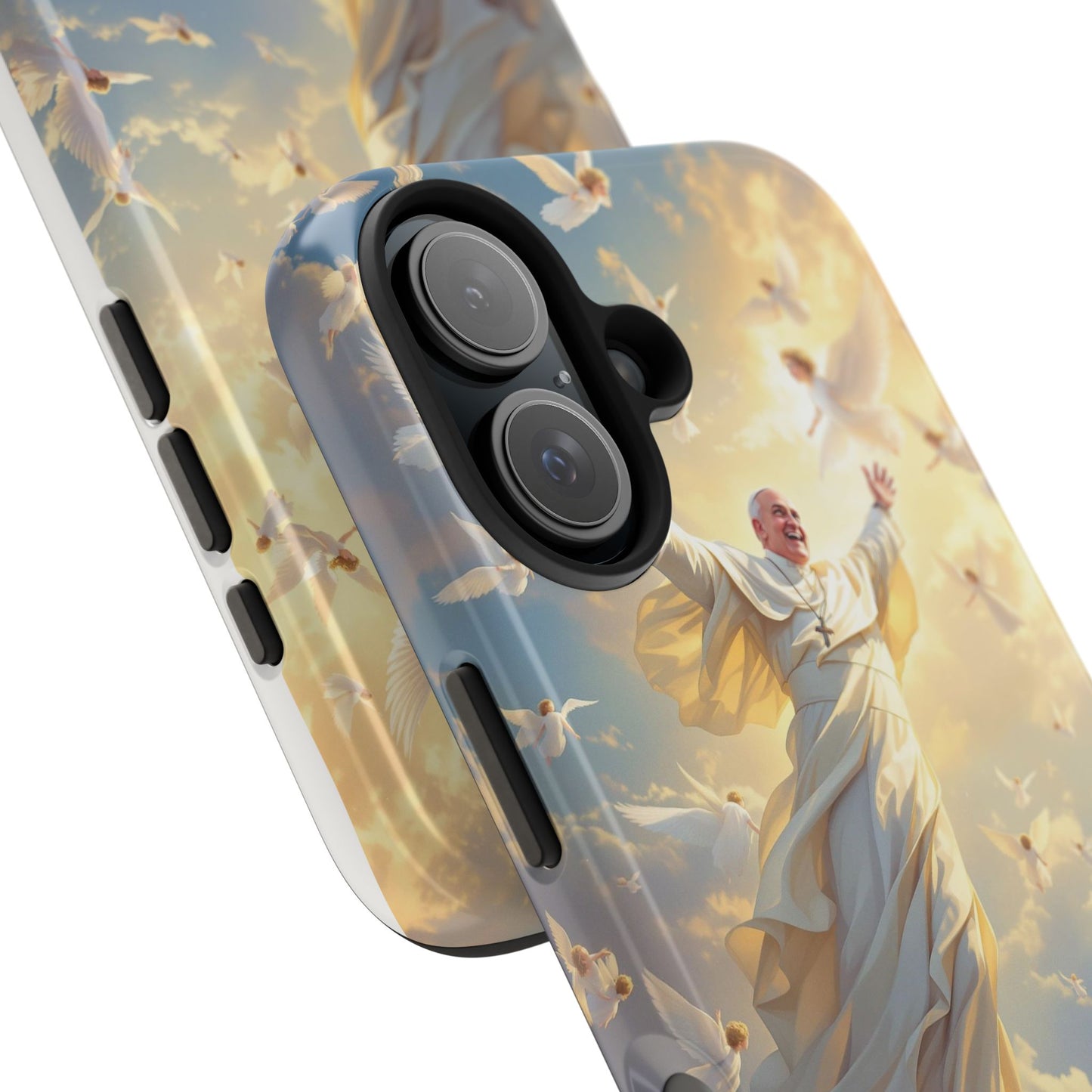 Heavenly Guardian Phone Case, Inspirational Protective Case, Motivational Gift, Spiritual Phone Accessory, Unique Christian Phone Cover