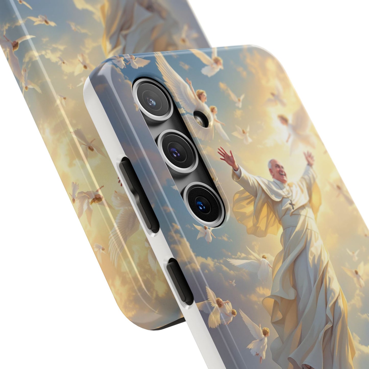 Heavenly Guardian Phone Case, Inspirational Protective Case, Motivational Gift, Spiritual Phone Accessory, Unique Christian Phone Cover