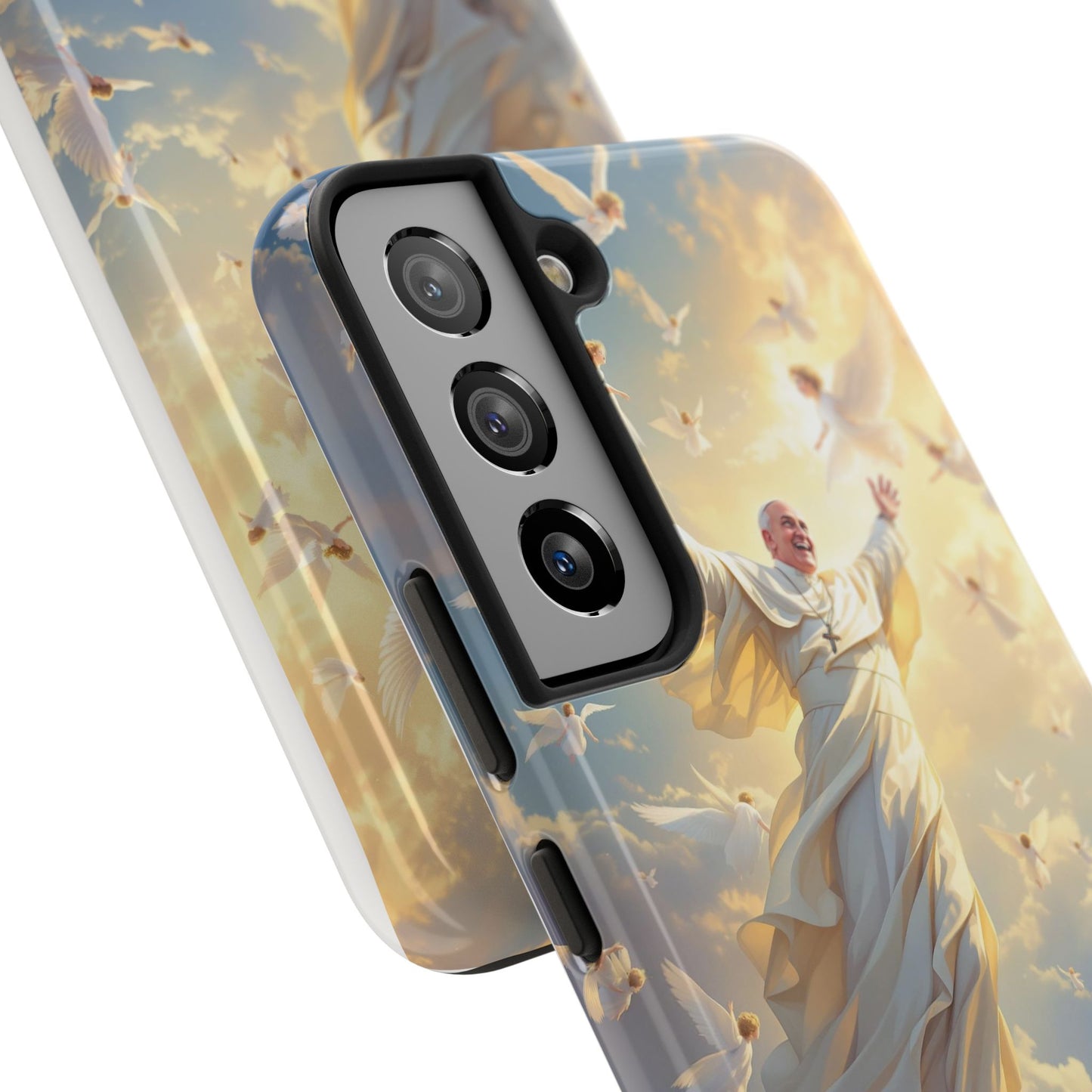 Heavenly Guardian Phone Case, Inspirational Protective Case, Motivational Gift, Spiritual Phone Accessory, Unique Christian Phone Cover