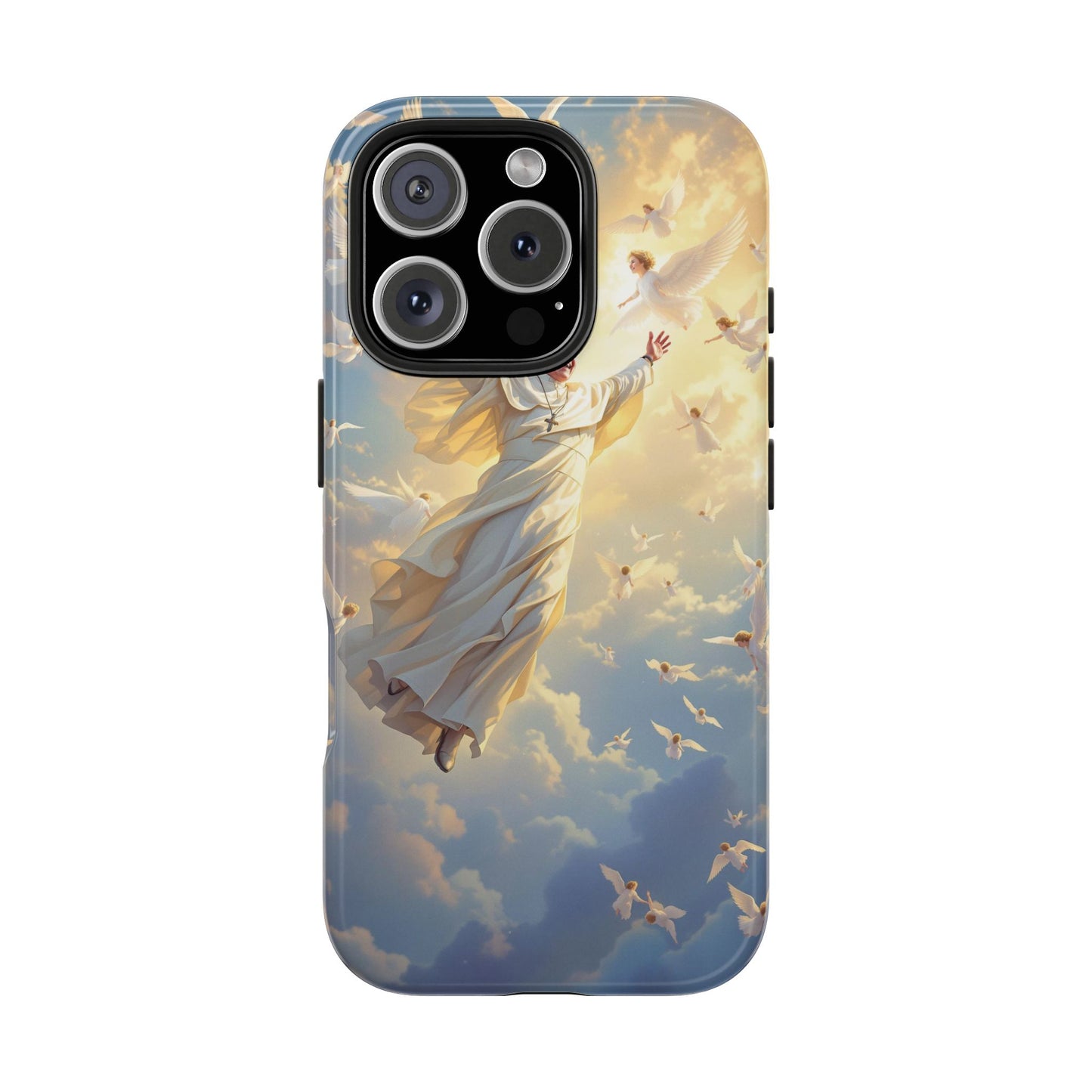 Heavenly Guardian Phone Case, Inspirational Protective Case, Motivational Gift, Spiritual Phone Accessory, Unique Christian Phone Cover