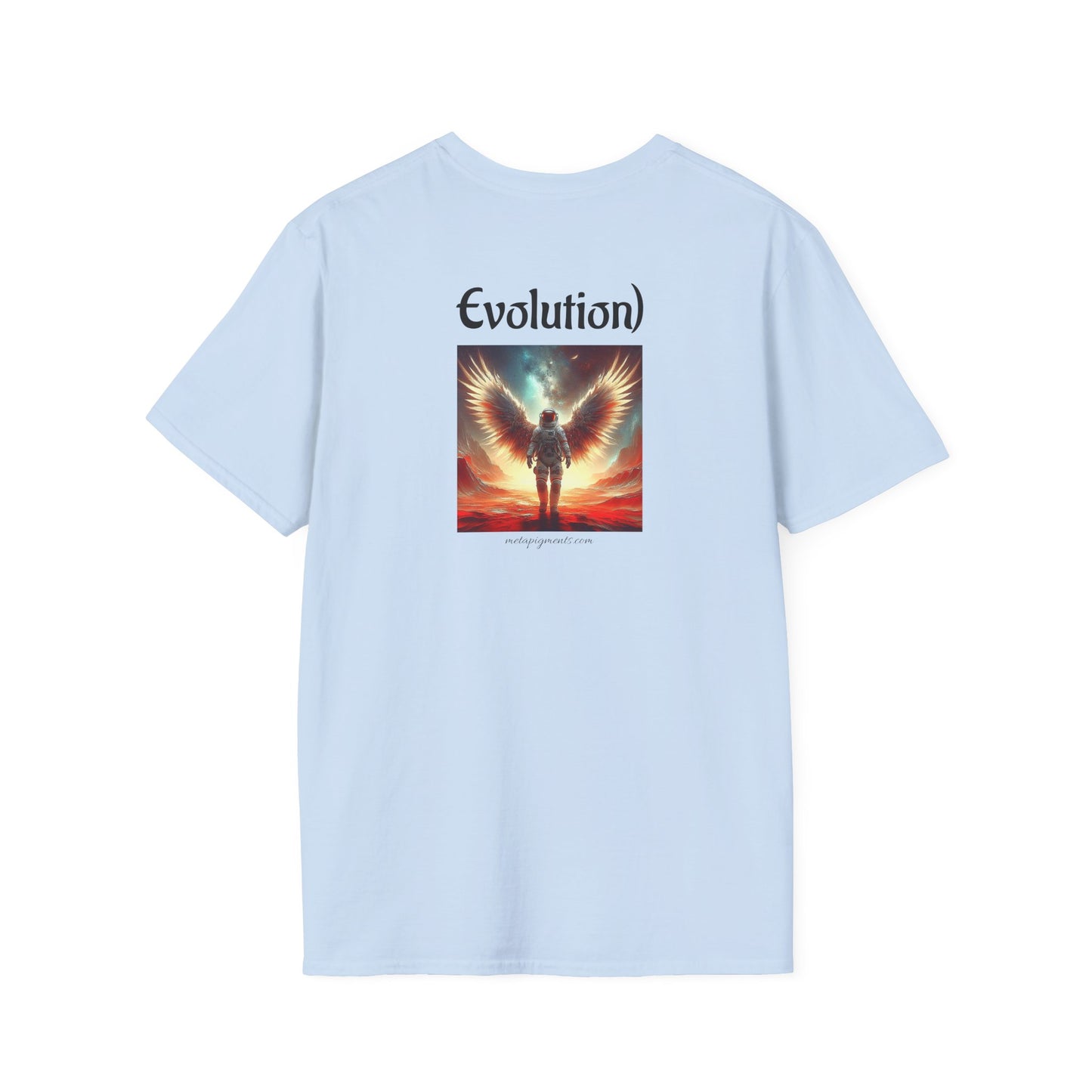 Angelic Wings Unisex Softstyle T-Shirt | Dreamy Tee for Spiritual Souls, Gift for Birthdays, Christmas, Meditation, Yoga Lovers