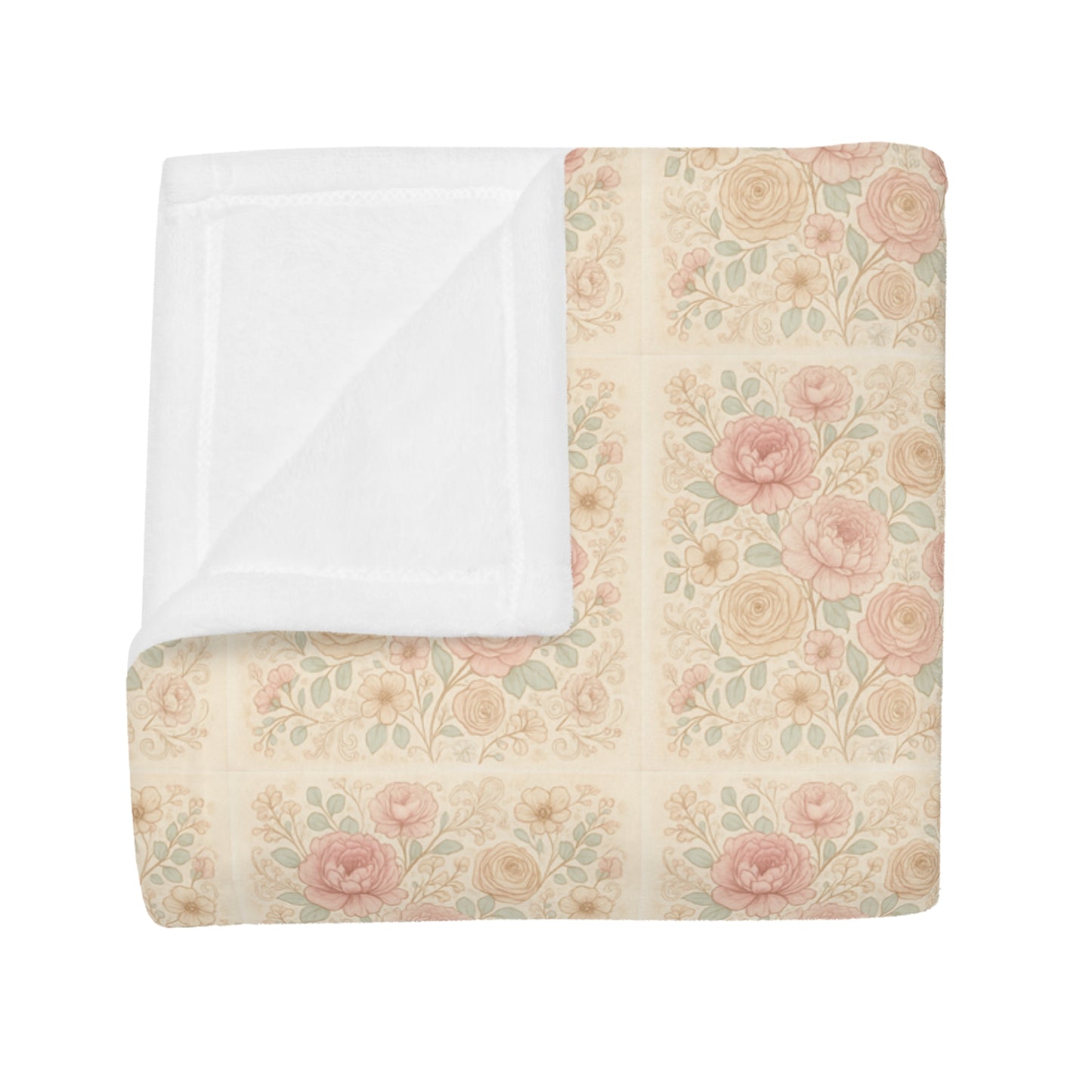 Cozy Floral Fleece Blanket - Soft Throw for Home Decor, Perfect Gift for Housewarming, Birthday, and Cozy Nights