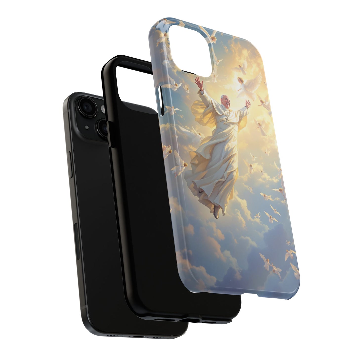Heavenly Guardian Phone Case, Inspirational Protective Case, Motivational Gift, Spiritual Phone Accessory, Unique Christian Phone Cover