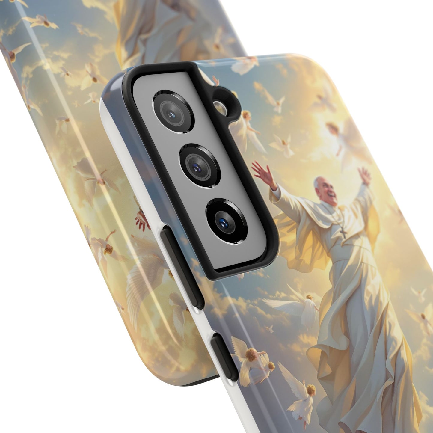 Heavenly Guardian Phone Case, Inspirational Protective Case, Motivational Gift, Spiritual Phone Accessory, Unique Christian Phone Cover