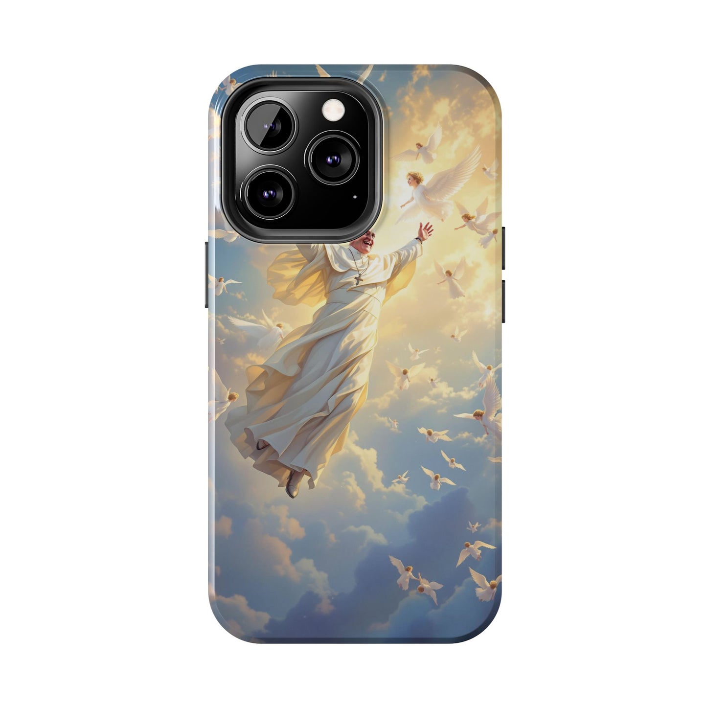 Heavenly Guardian Phone Case, Inspirational Protective Case, Motivational Gift, Spiritual Phone Accessory, Unique Christian Phone Cover