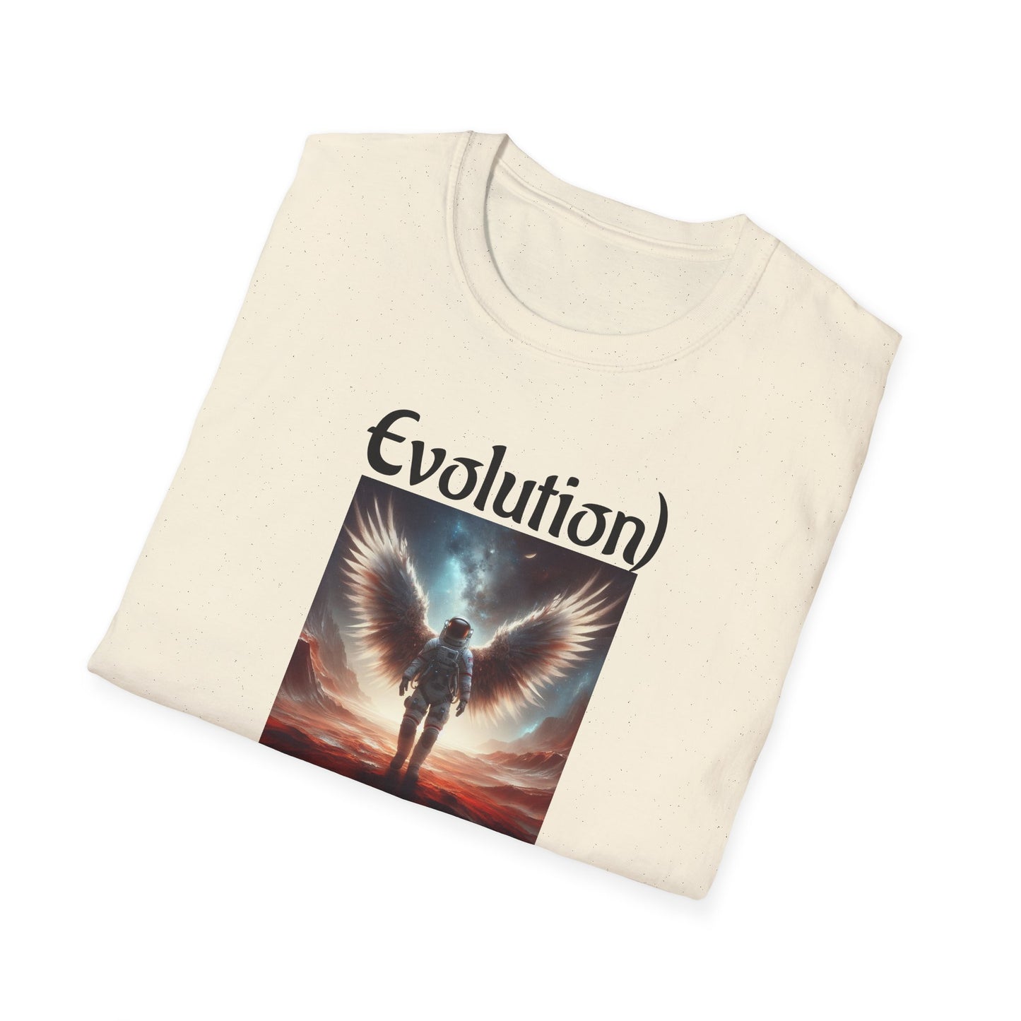 Angelic Wings Unisex Softstyle T-Shirt | Dreamy Tee for Spiritual Souls, Gift for Birthdays, Christmas, Meditation, Yoga Lovers