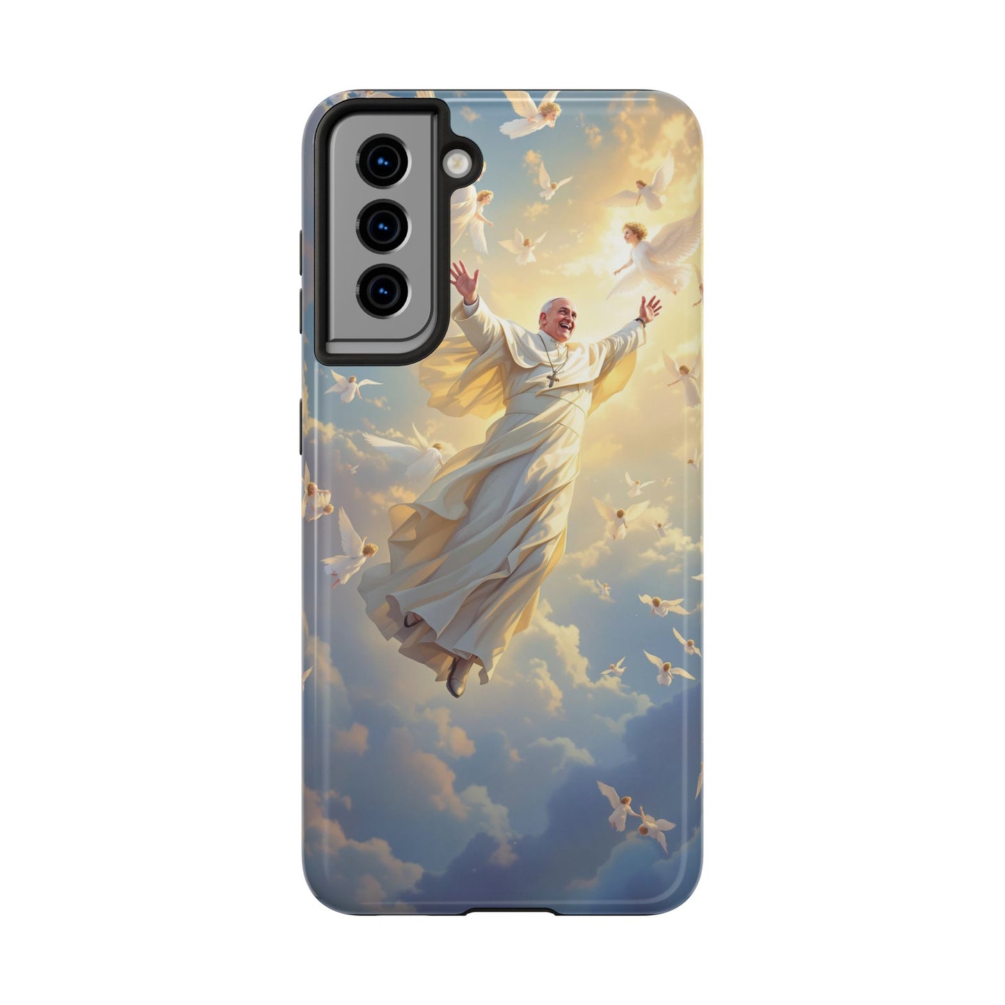 Heavenly Guardian Phone Case, Inspirational Protective Case, Motivational Gift, Spiritual Phone Accessory, Unique Christian Phone Cover