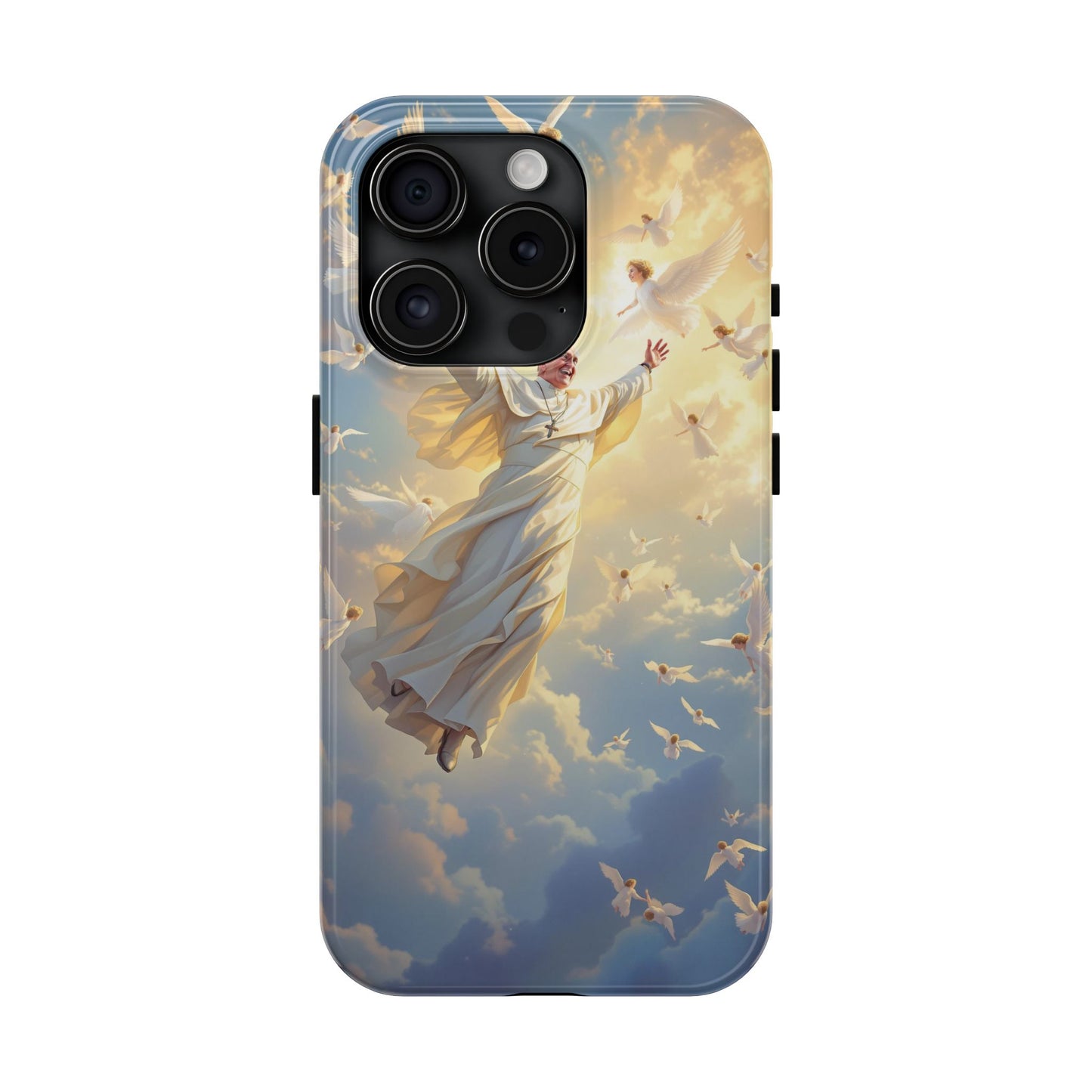 Heavenly Guardian Phone Case, Inspirational Protective Case, Motivational Gift, Spiritual Phone Accessory, Unique Christian Phone Cover