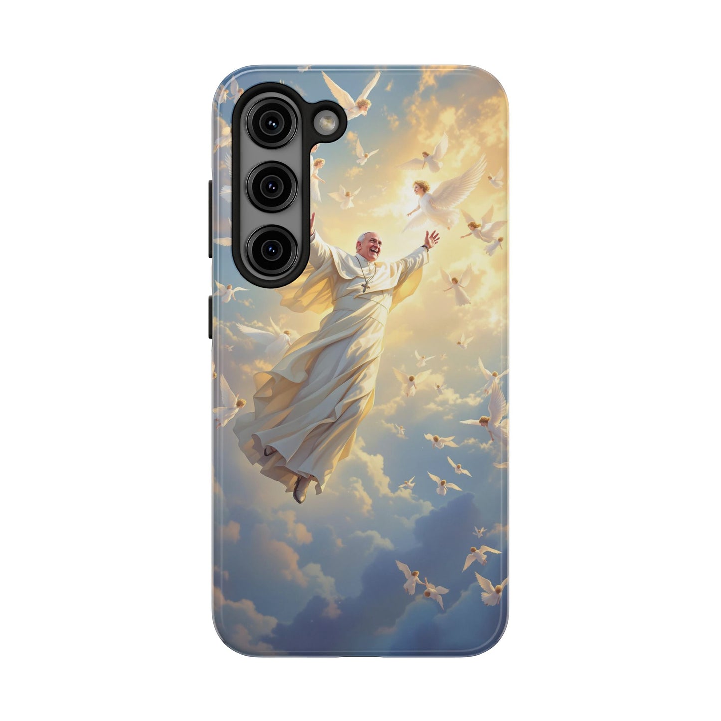 Heavenly Guardian Phone Case, Inspirational Protective Case, Motivational Gift, Spiritual Phone Accessory, Unique Christian Phone Cover