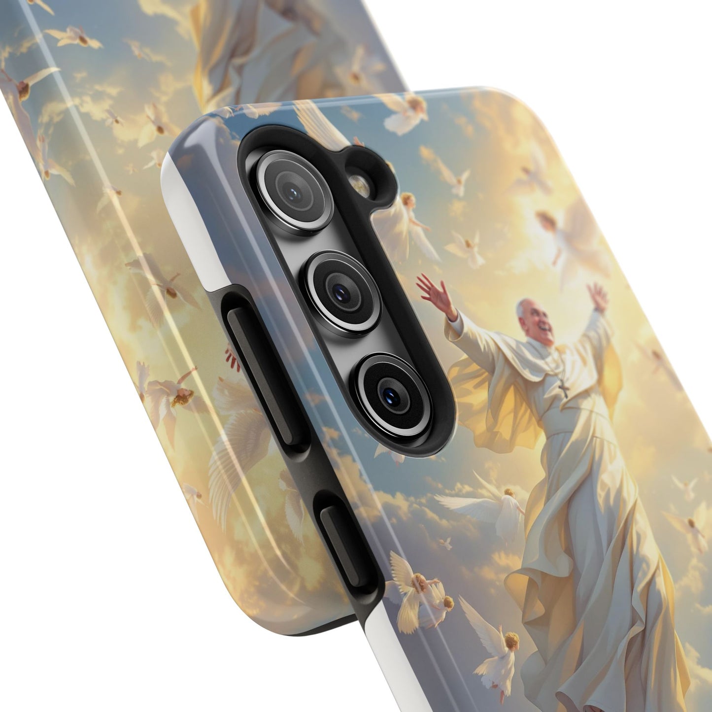 Heavenly Guardian Phone Case, Inspirational Protective Case, Motivational Gift, Spiritual Phone Accessory, Unique Christian Phone Cover