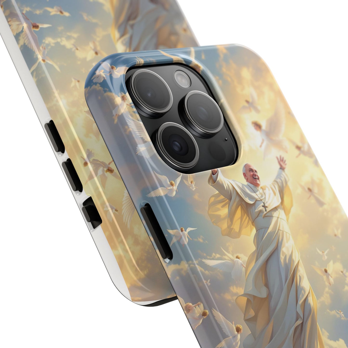 Heavenly Guardian Phone Case, Inspirational Protective Case, Motivational Gift, Spiritual Phone Accessory, Unique Christian Phone Cover