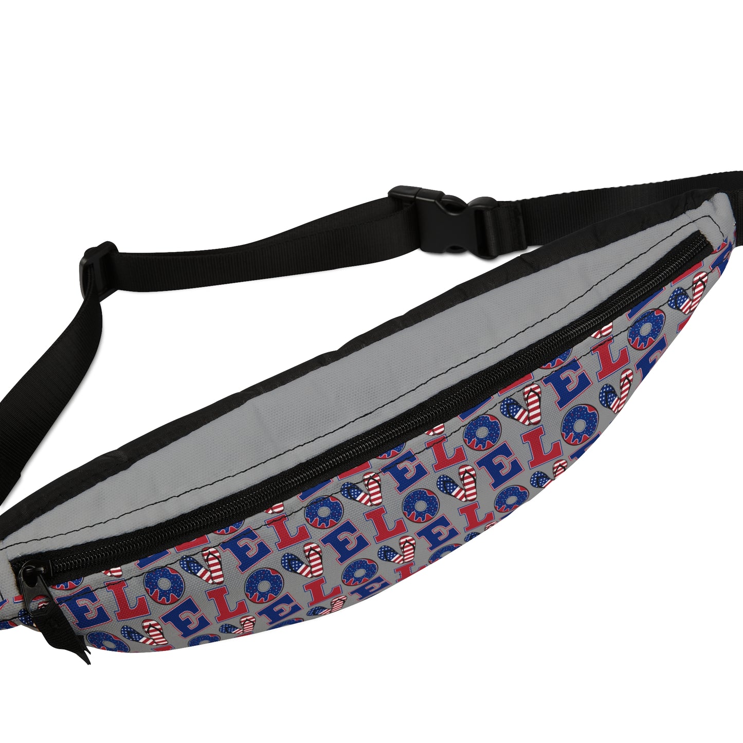 Colorful Celebration Fanny Pack - Fun accessory for festivals, concerts, travel, party favor, and everyday use.