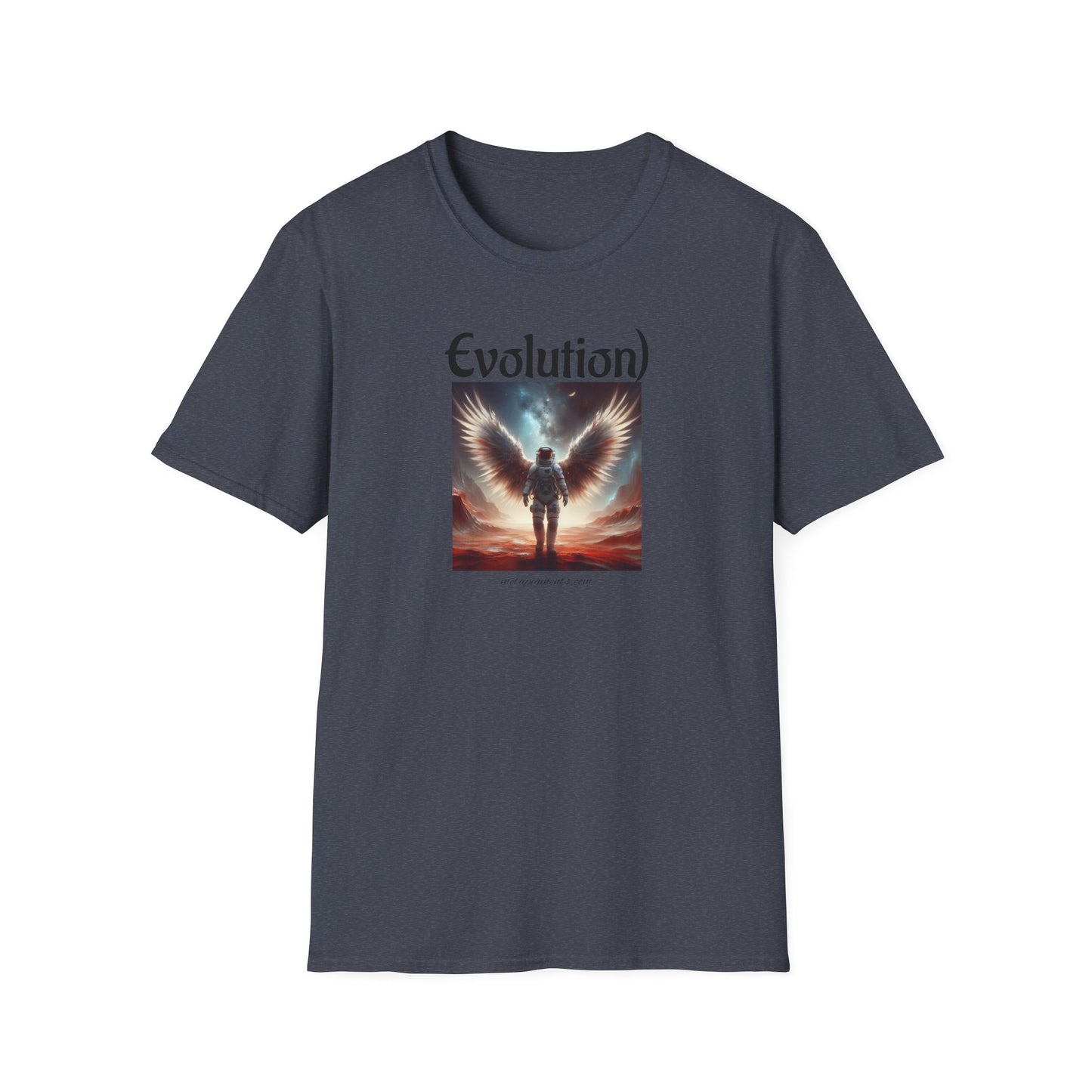 Angelic Wings Unisex Softstyle T-Shirt | Dreamy Tee for Spiritual Souls, Gift for Birthdays, Christmas, Meditation, Yoga Lovers