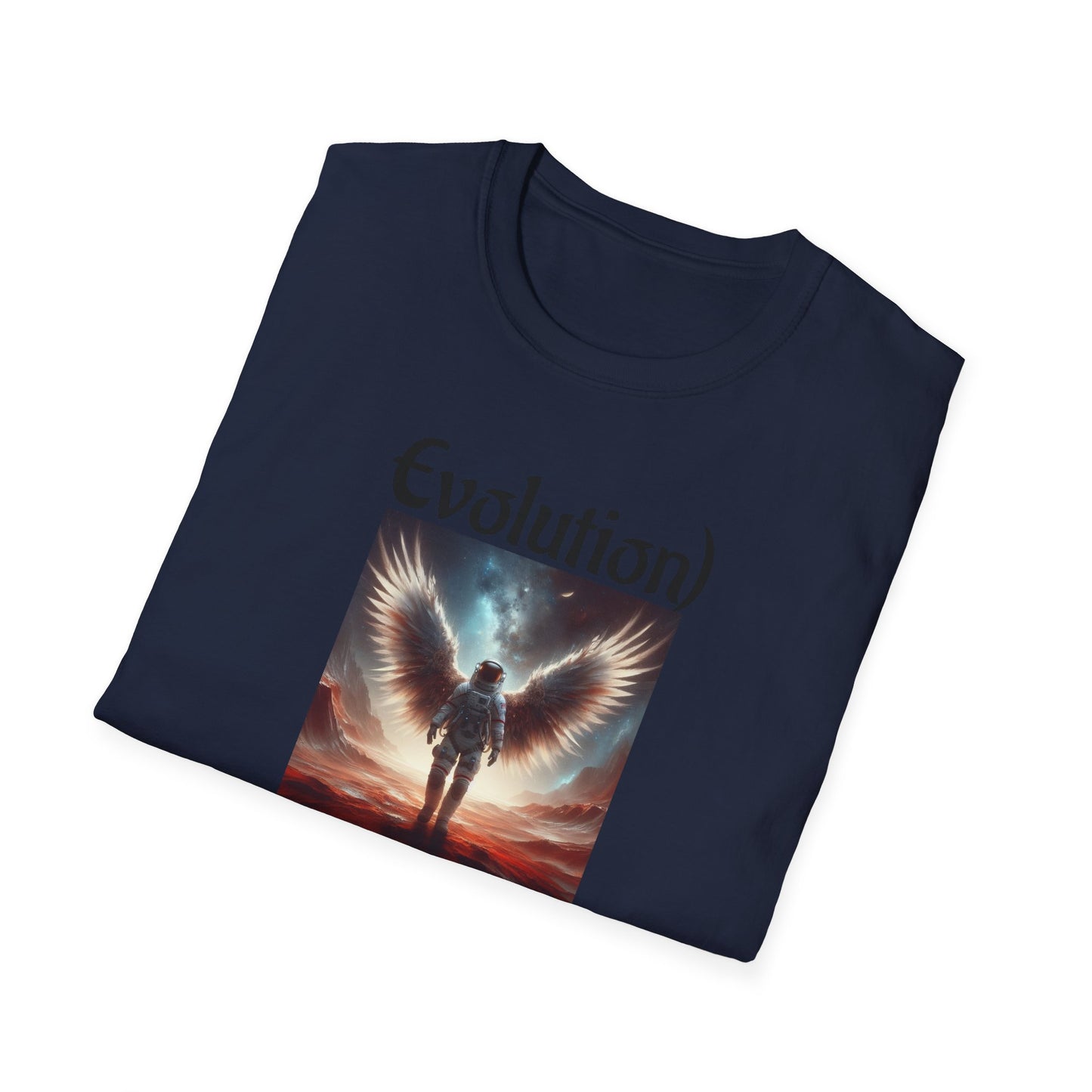 Angelic Wings Unisex Softstyle T-Shirt | Dreamy Tee for Spiritual Souls, Gift for Birthdays, Christmas, Meditation, Yoga Lovers