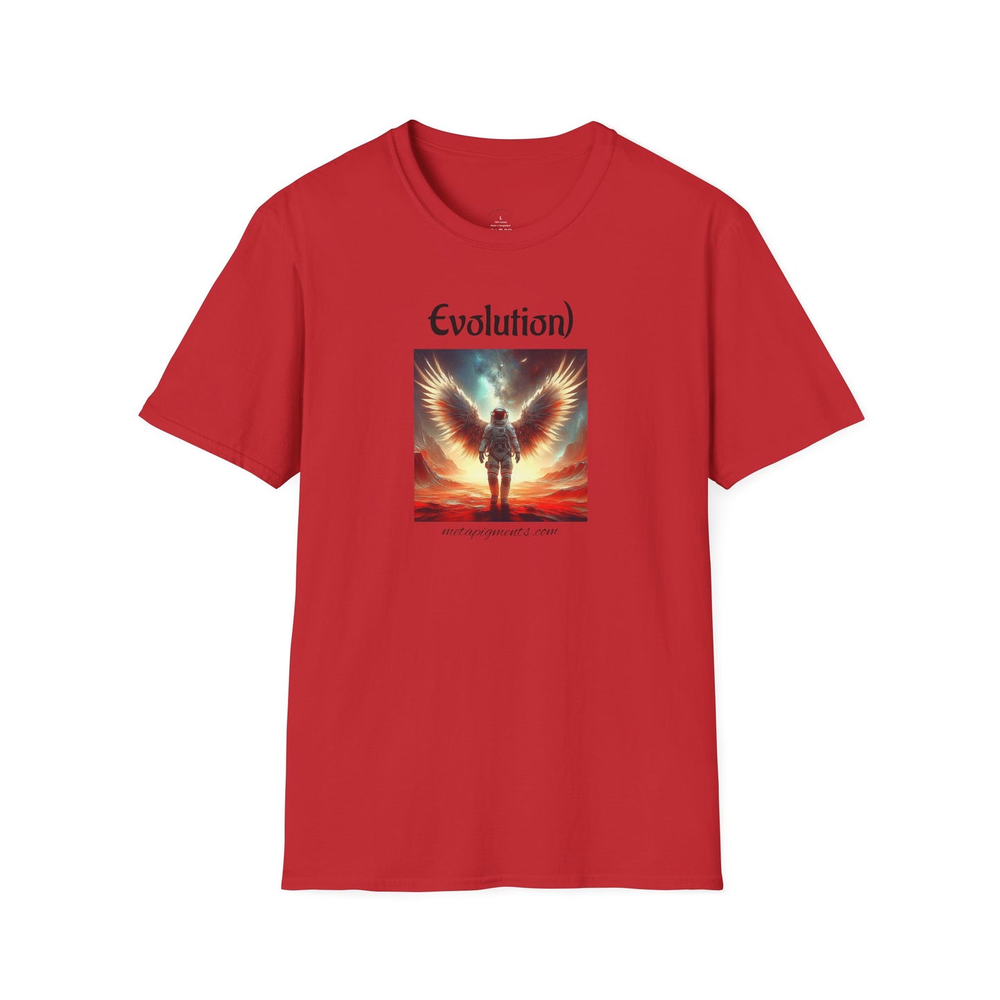 Angelic Wings Unisex Softstyle T-Shirt | Dreamy Tee for Spiritual Souls, Gift for Birthdays, Christmas, Meditation, Yoga Lovers