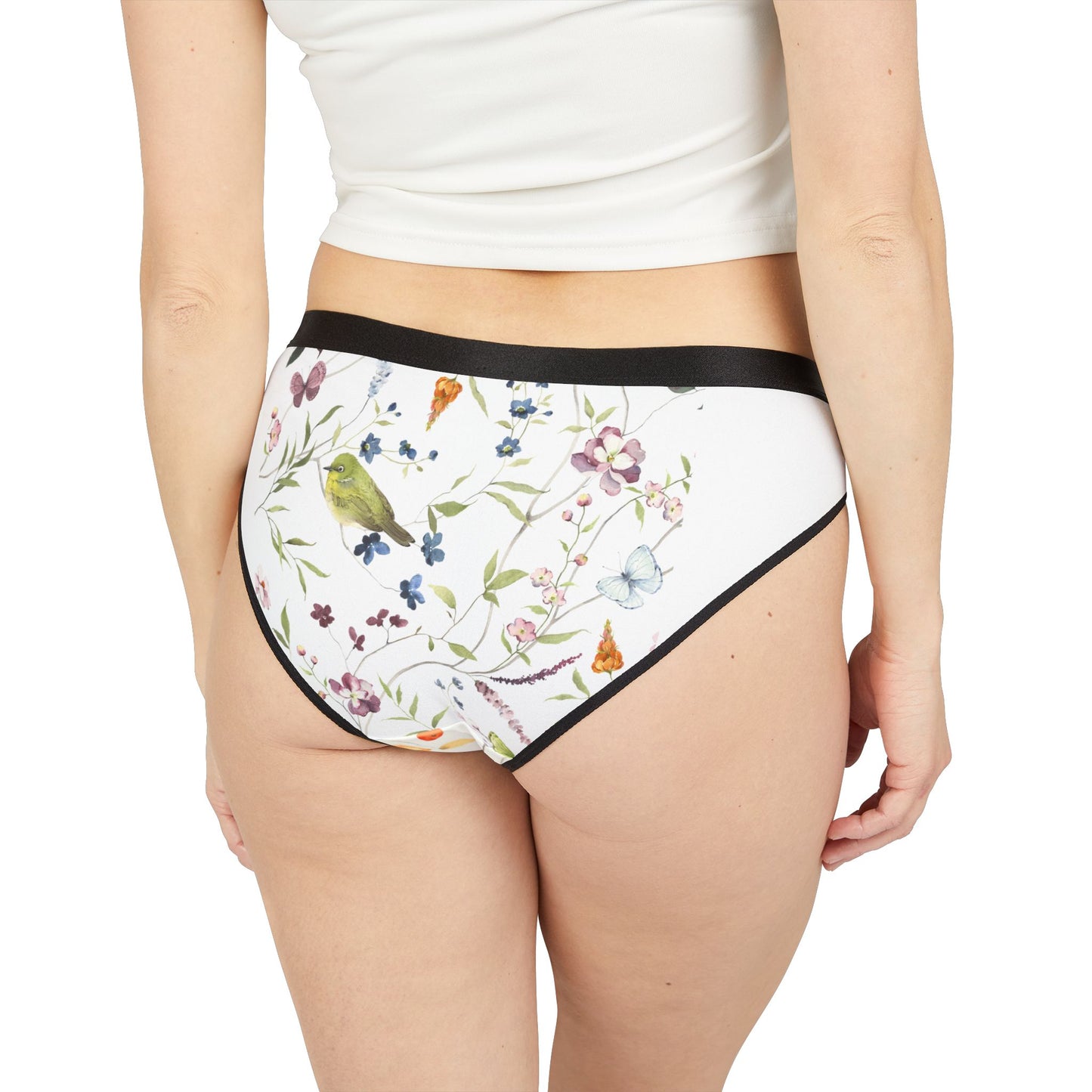 Floral Women's Underwear, Nature-Inspired Panties for Everyday Comfort, Cute Lingerie Gift, Eco-Friendly Intimates, Spring Collection