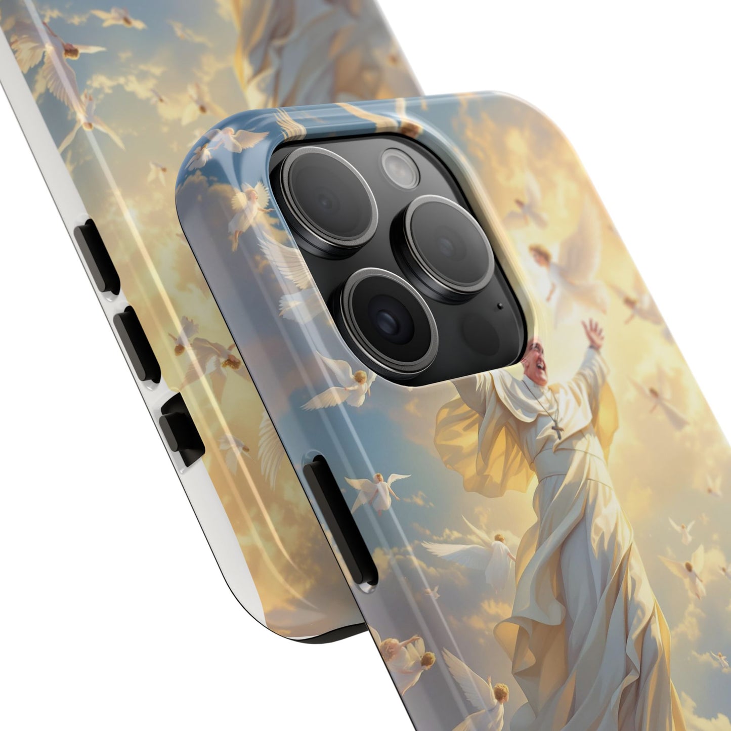 Heavenly Guardian Phone Case, Inspirational Protective Case, Motivational Gift, Spiritual Phone Accessory, Unique Christian Phone Cover