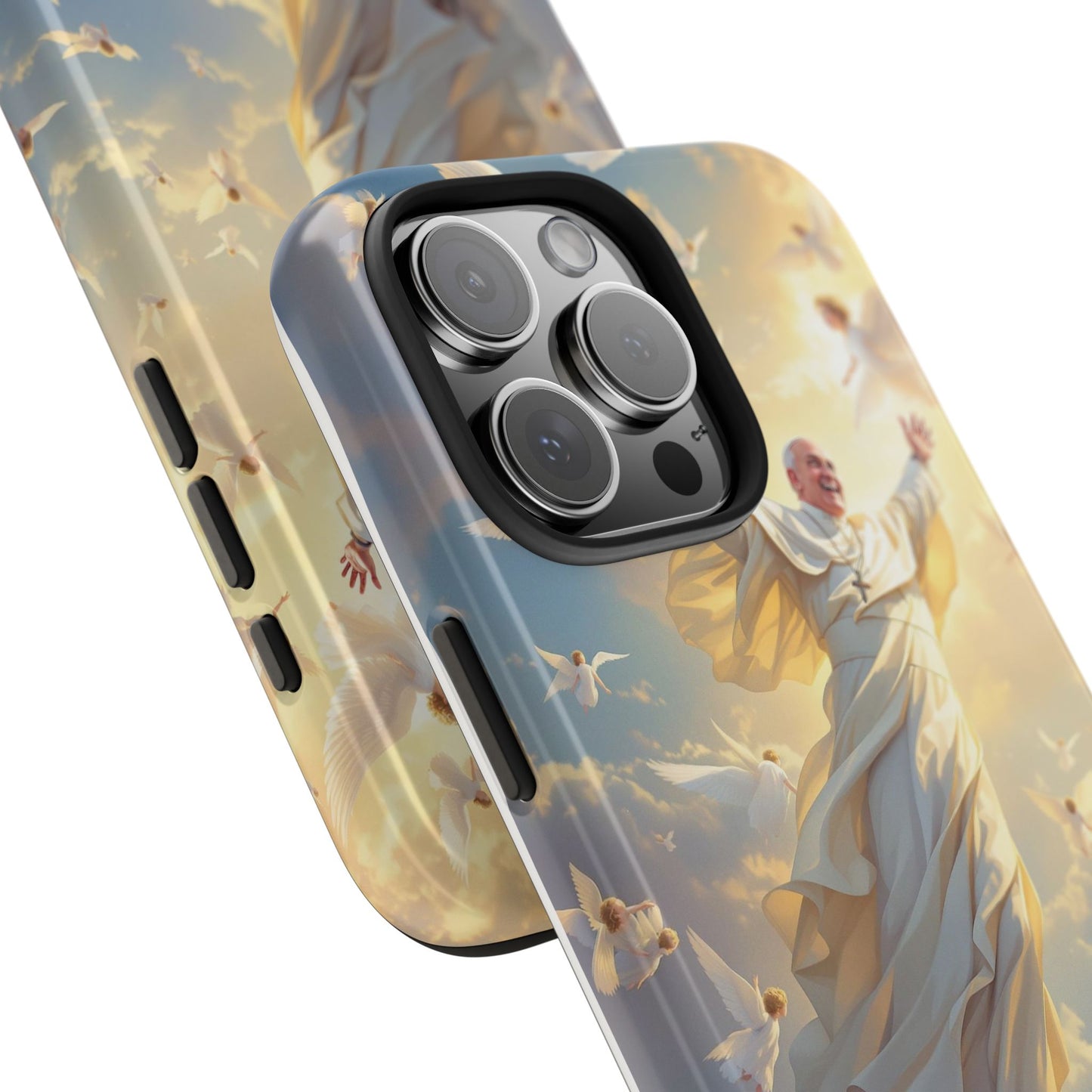 Heavenly Guardian Phone Case, Inspirational Protective Case, Motivational Gift, Spiritual Phone Accessory, Unique Christian Phone Cover