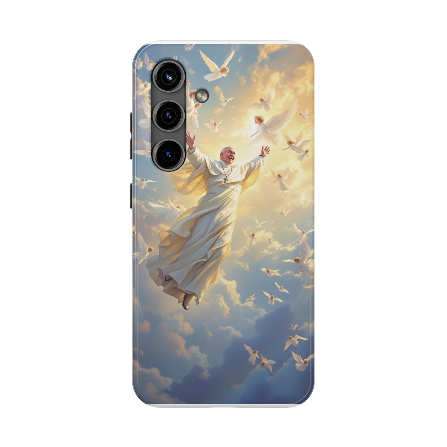 Heavenly Guardian Phone Case, Inspirational Protective Case, Motivational Gift, Spiritual Phone Accessory, Unique Christian Phone Cover