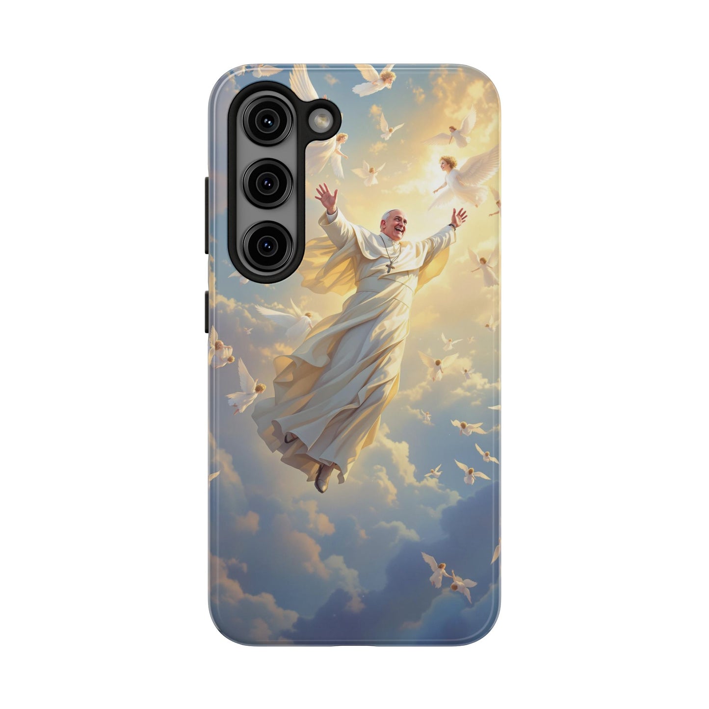 Heavenly Guardian Phone Case, Inspirational Protective Case, Motivational Gift, Spiritual Phone Accessory, Unique Christian Phone Cover