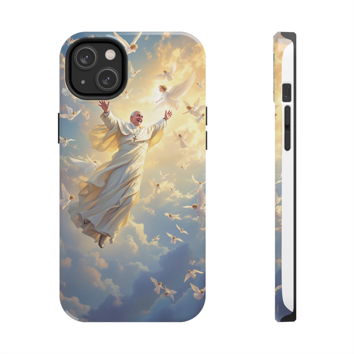 Heavenly Guardian Phone Case, Inspirational Protective Case, Motivational Gift, Spiritual Phone Accessory, Unique Christian Phone Cover