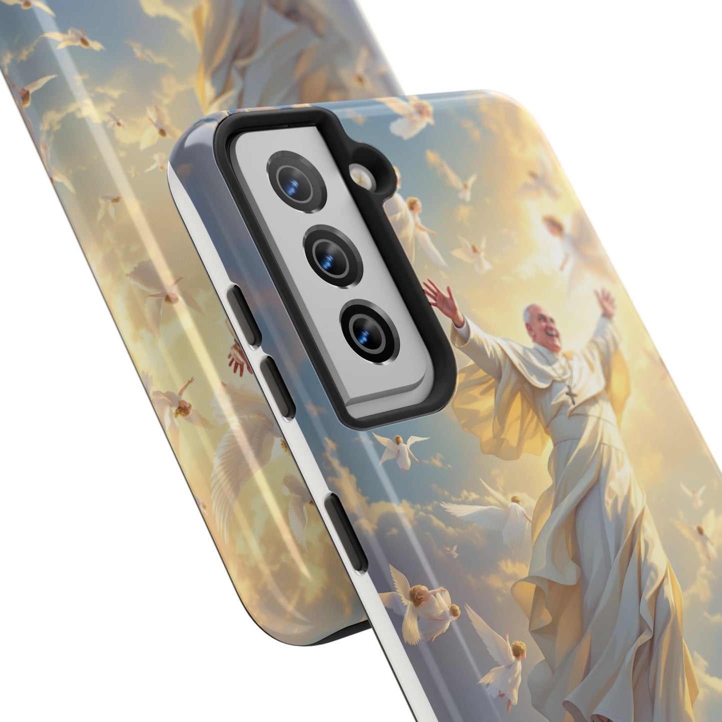 Heavenly Guardian Phone Case, Inspirational Protective Case, Motivational Gift, Spiritual Phone Accessory, Unique Christian Phone Cover